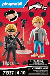 Foto 4 | Juguete Playmobil Miraculous Adrien & Cat Noir Con Accesorios - Venta Internacional.