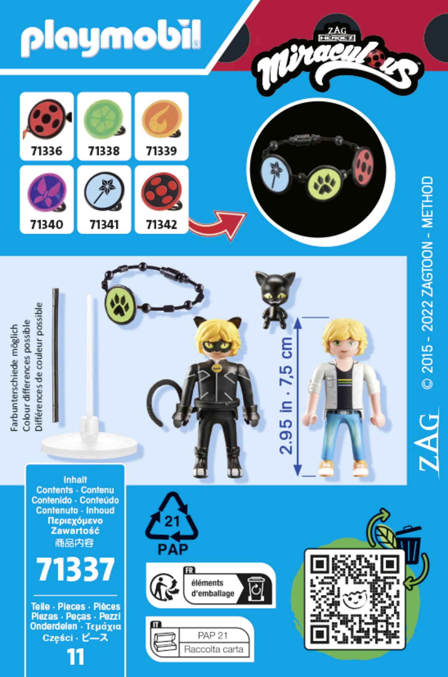 Foto 6 pulgar | Juguete Playmobil Miraculous Adrien & Cat Noir Con Accesorios - Venta Internacional.