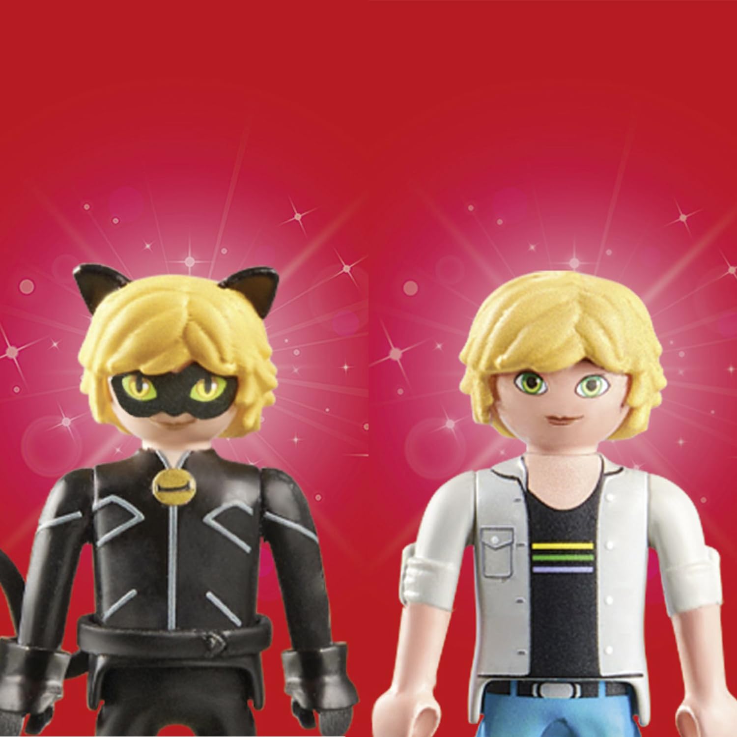 Foto 8 pulgar | Juguete Playmobil Miraculous Adrien & Cat Noir Con Accesorios - Venta Internacional.