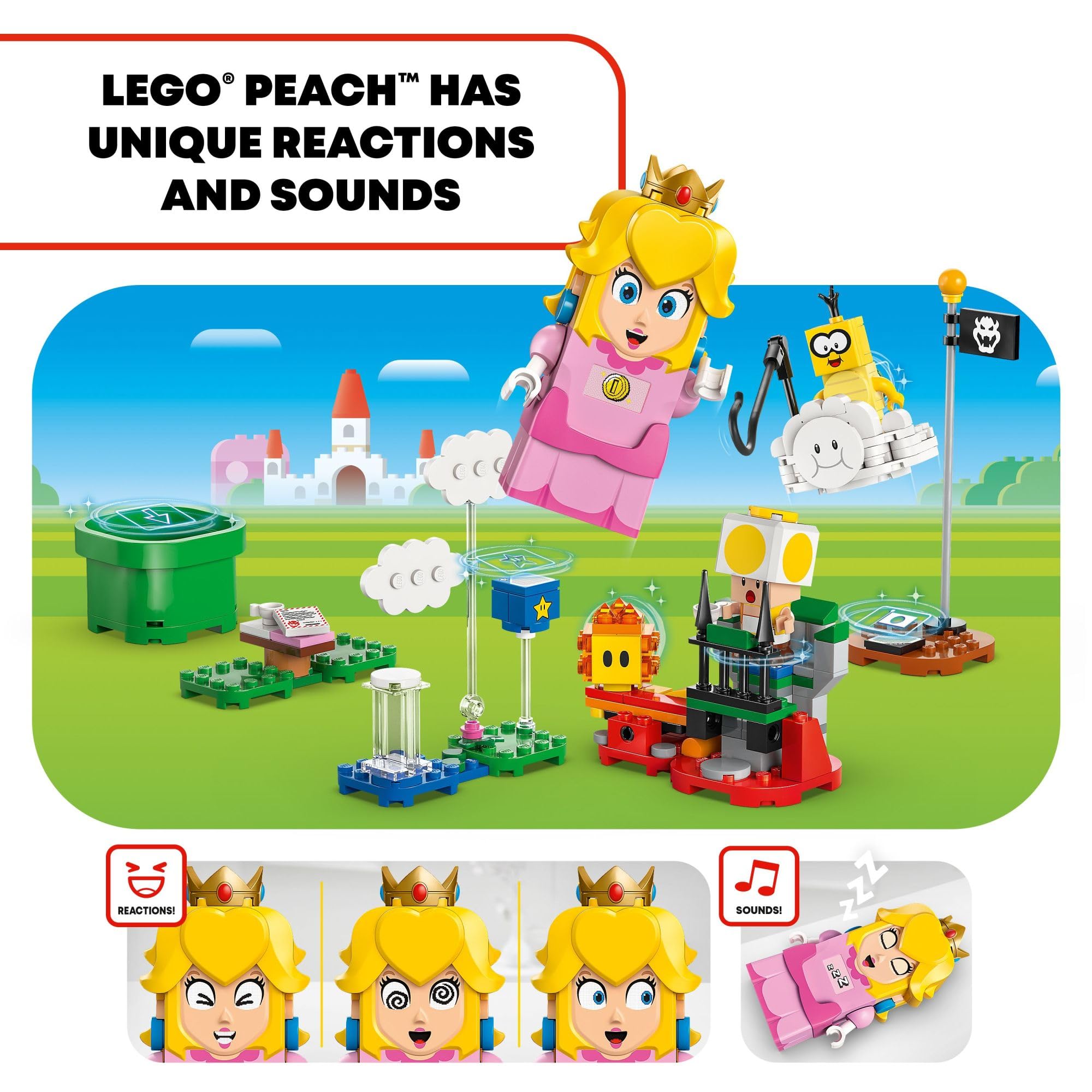 Foto 4 pulgar | Set De Juego Lego Super Mario Adventures Con Princesa Melocotón Interactiva - Venta Internacional.