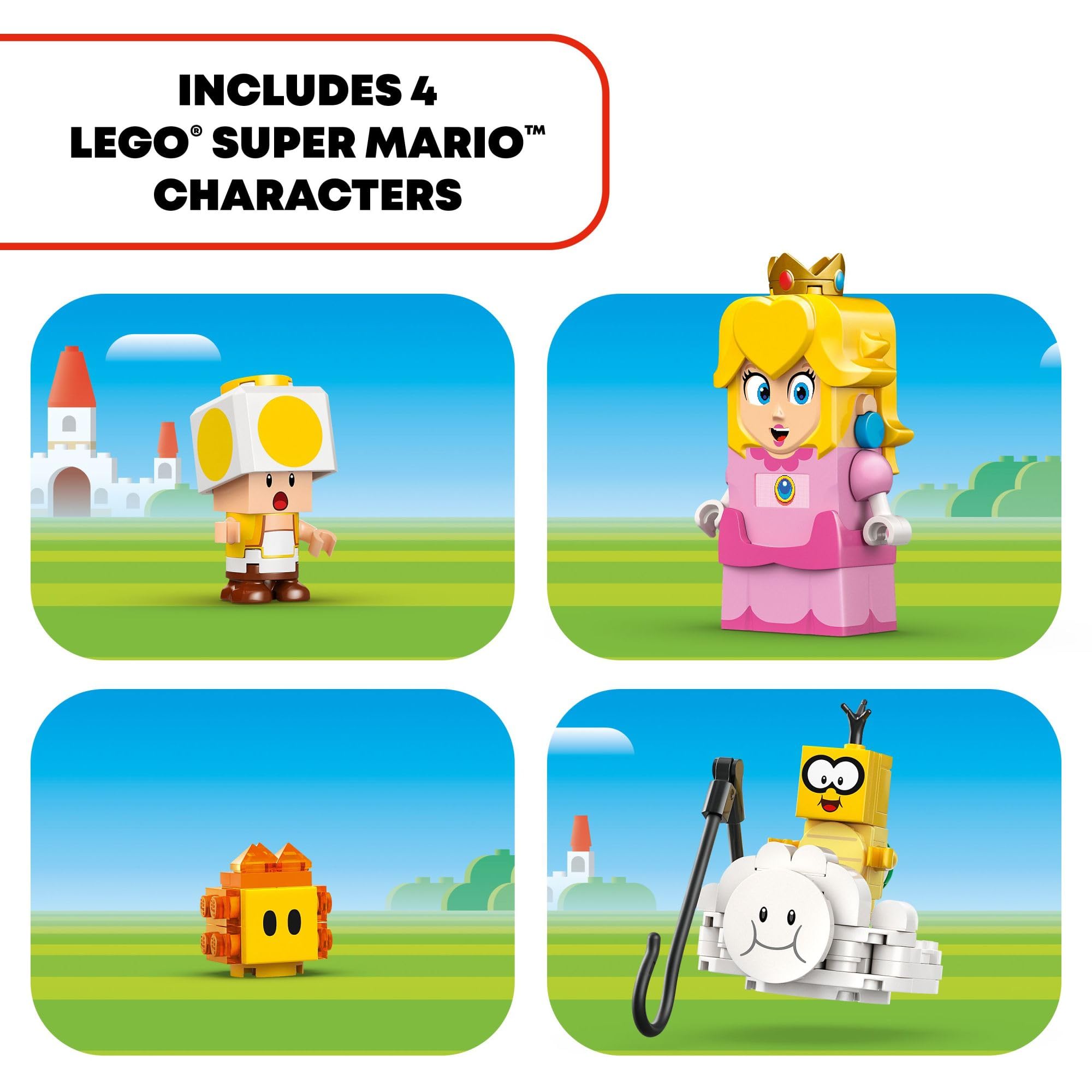 Foto 5 | Set De Juego Lego Super Mario Adventures Con Princesa Melocotón Interactiva - Venta Internacional.