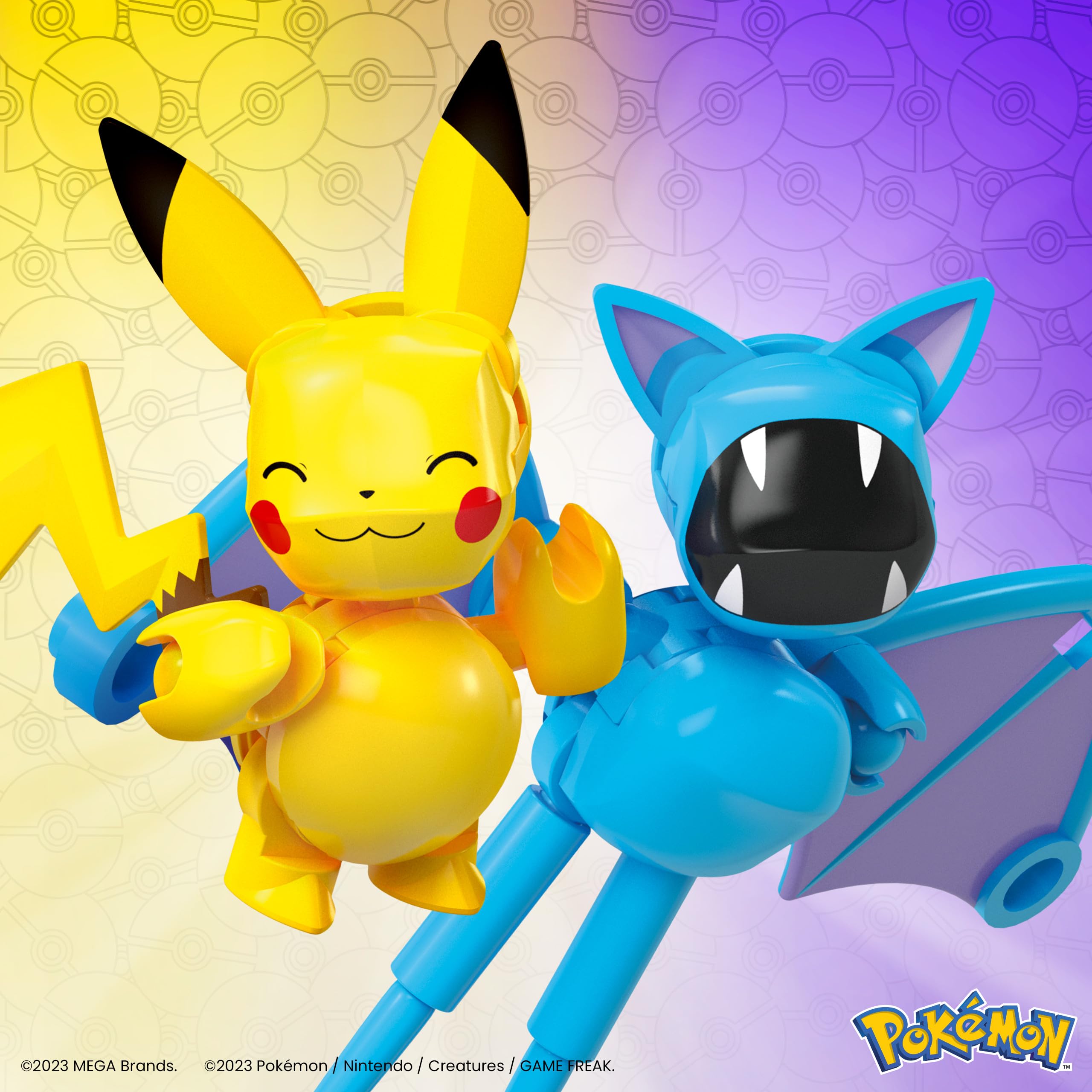 Foto 5 pulgar | Set De Juguetes De Construcción Mega Pokémon Pikachu Y Zubat Con 40 Piezas - Venta Internacional.