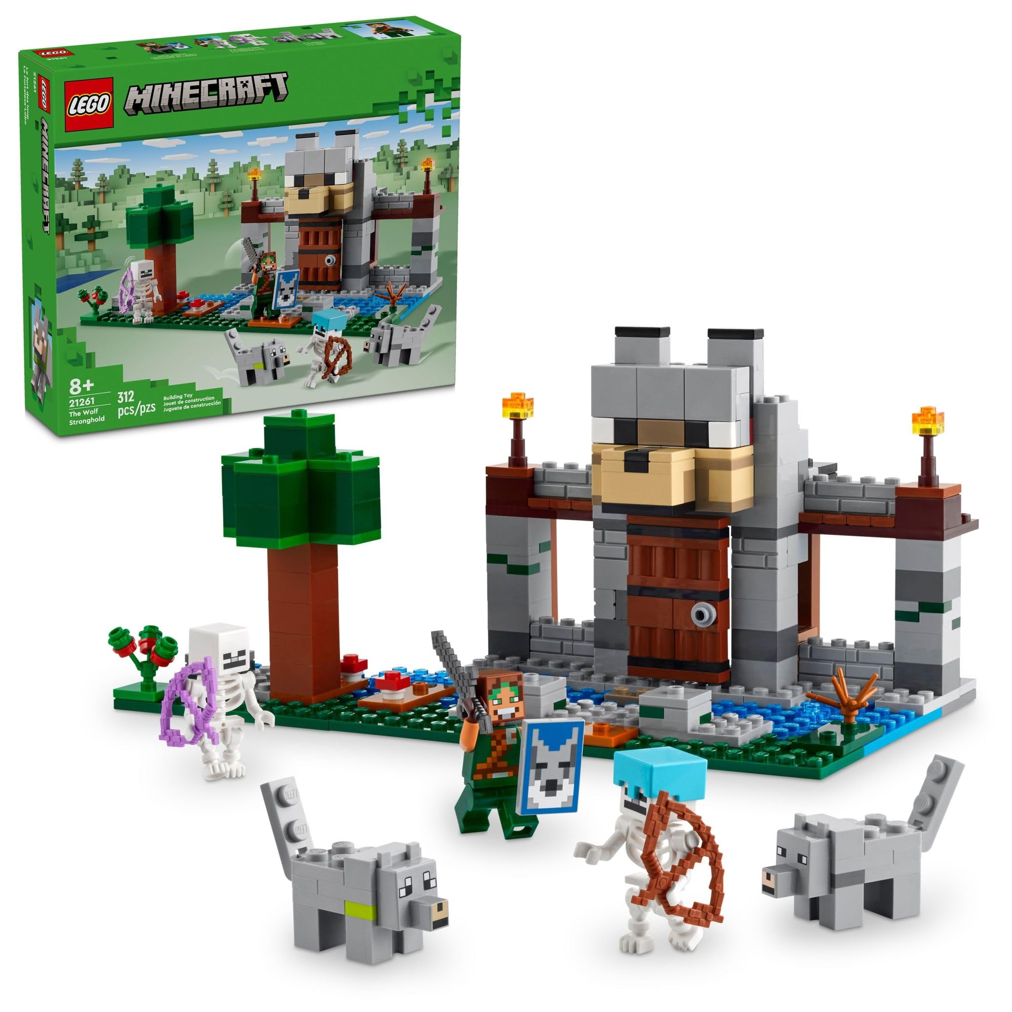 Set De Construcción Lego Minecraft The Wolf Stronghold 21261 - Venta Internacional.