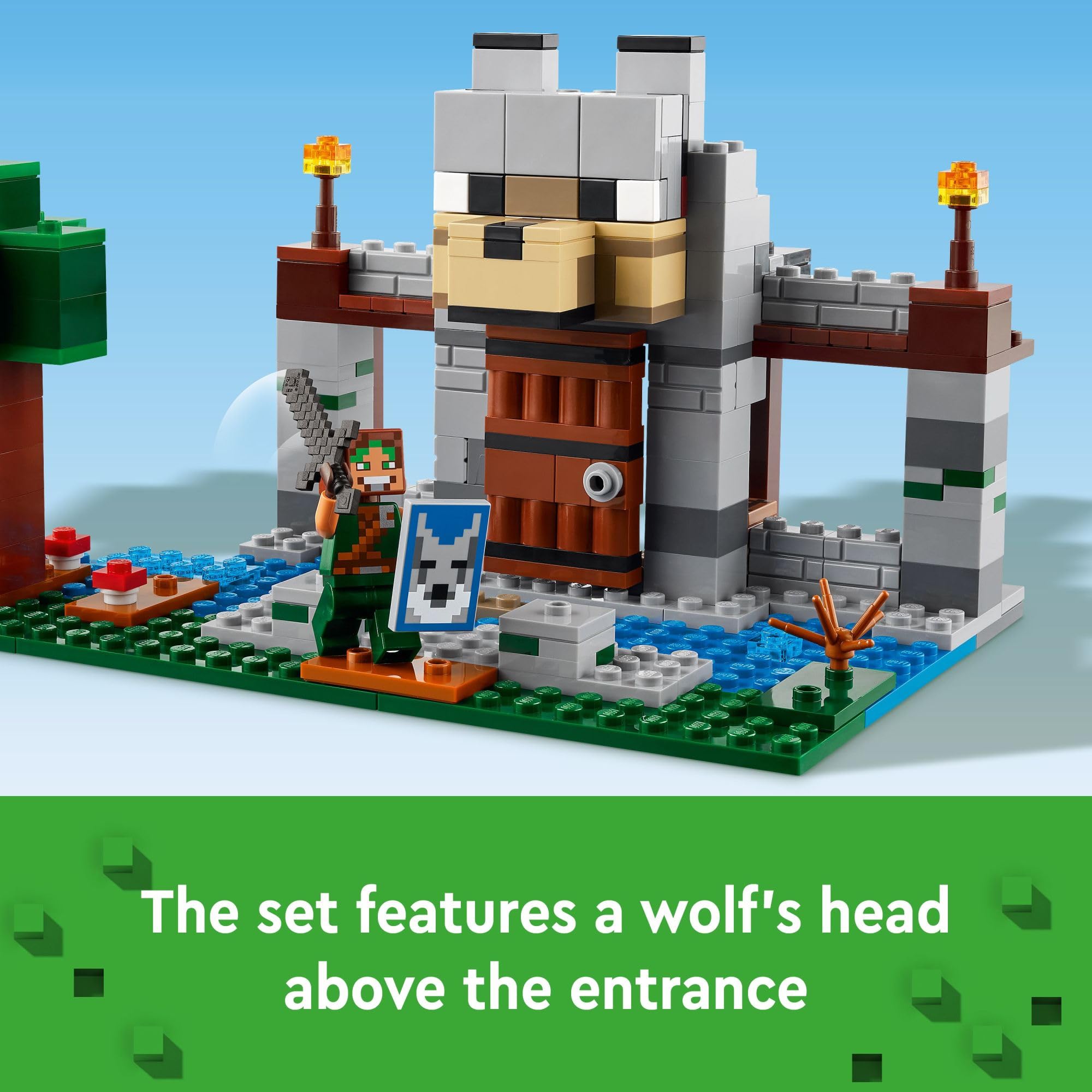 Foto 4 pulgar | Set De Construcción Lego Minecraft The Wolf Stronghold 21261 - Venta Internacional.