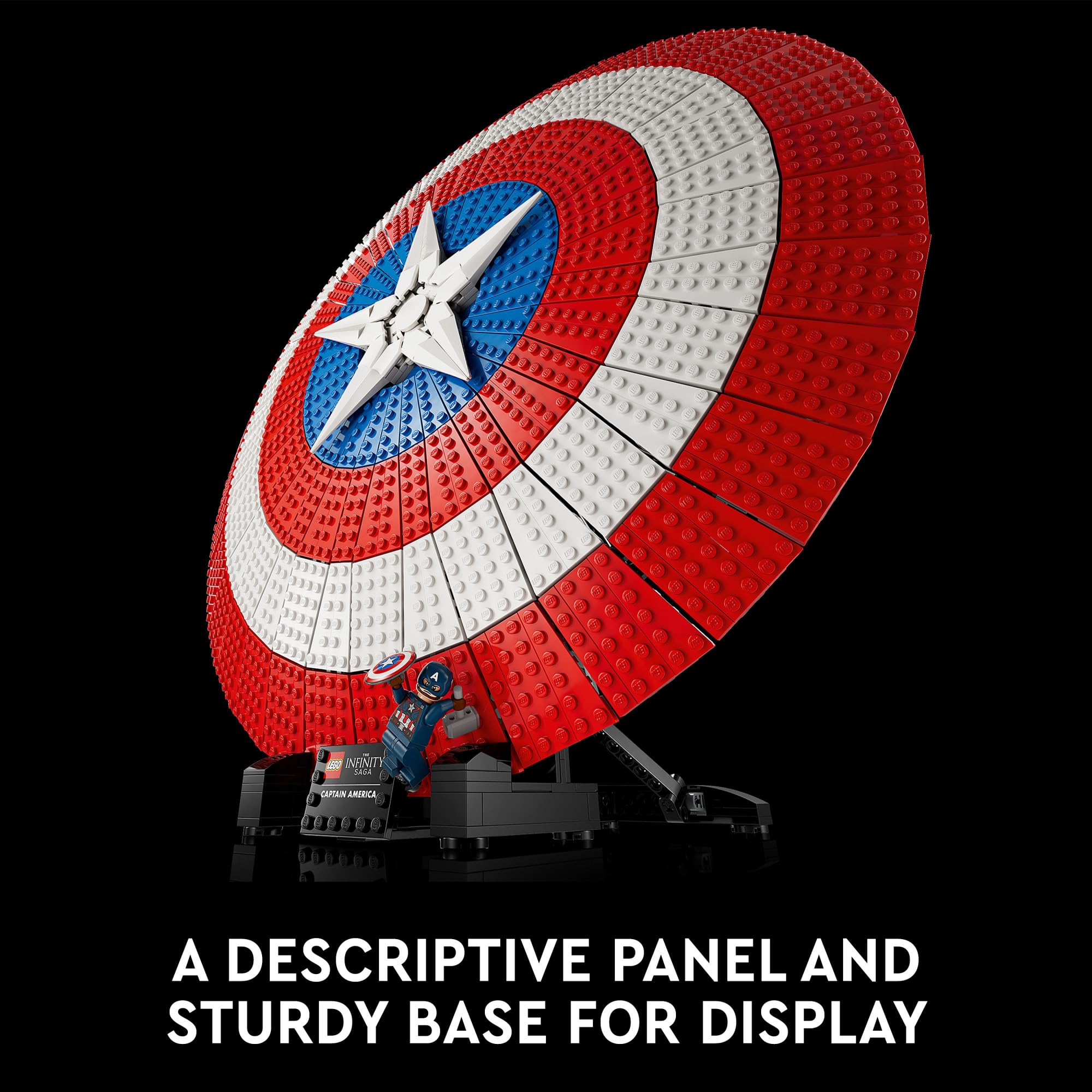 Foto 7 pulgar | Maqueta Lego Marvel Captain America's Shield 76262 Para Adultos - Venta Internacional.