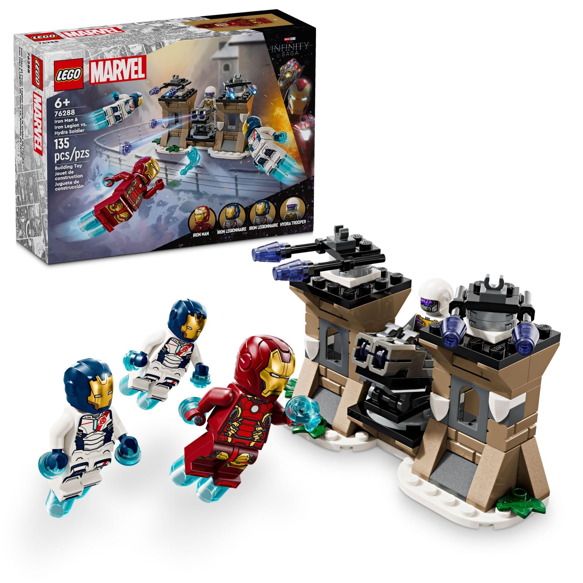 Foto 2 pulgar | Set De Construcción Lego Marvel Iron Man Y Iron Legion Contra Hydra Soldier 76288 - Venta Internacional.