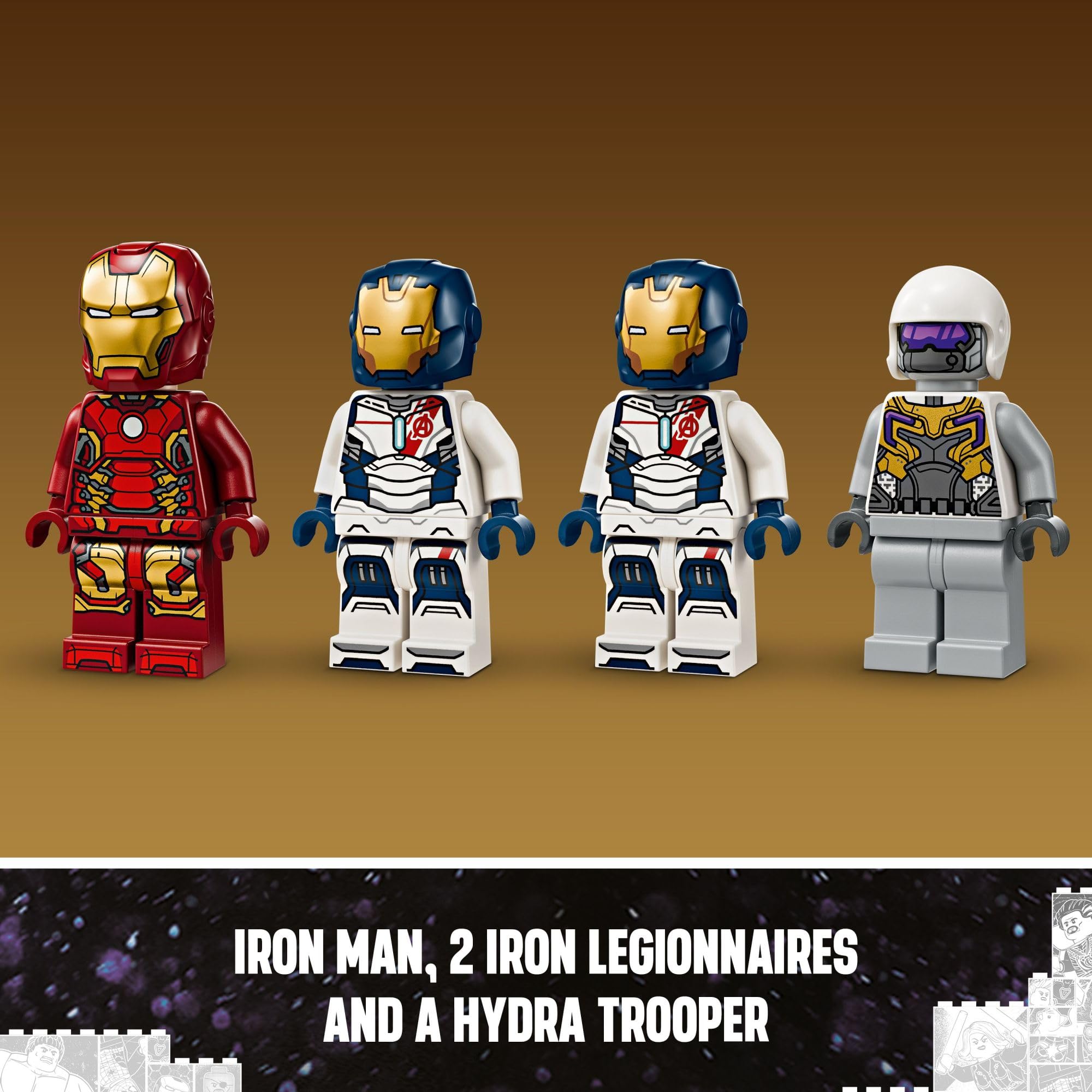 Foto 7 pulgar | Set De Construcción Lego Marvel Iron Man Y Iron Legion Contra Hydra Soldier 76288 - Venta Internacional.