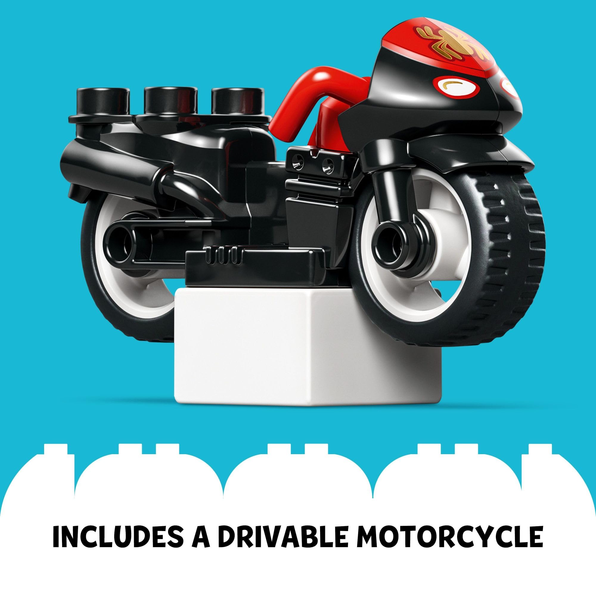 Foto 6 pulgar | Juguete Lego Duplo Marvel Spin's Motorcycle Adventure 10424 - Venta Internacional.