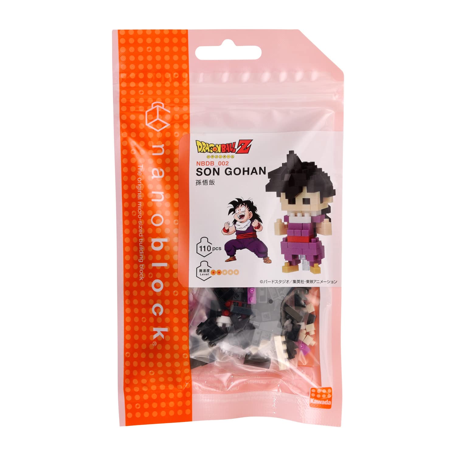 Foto 3 pulgar | Kit De Construcción Nanoblock Dragon Ball Z Gohan Character 110 Piezas - Venta Internacional.