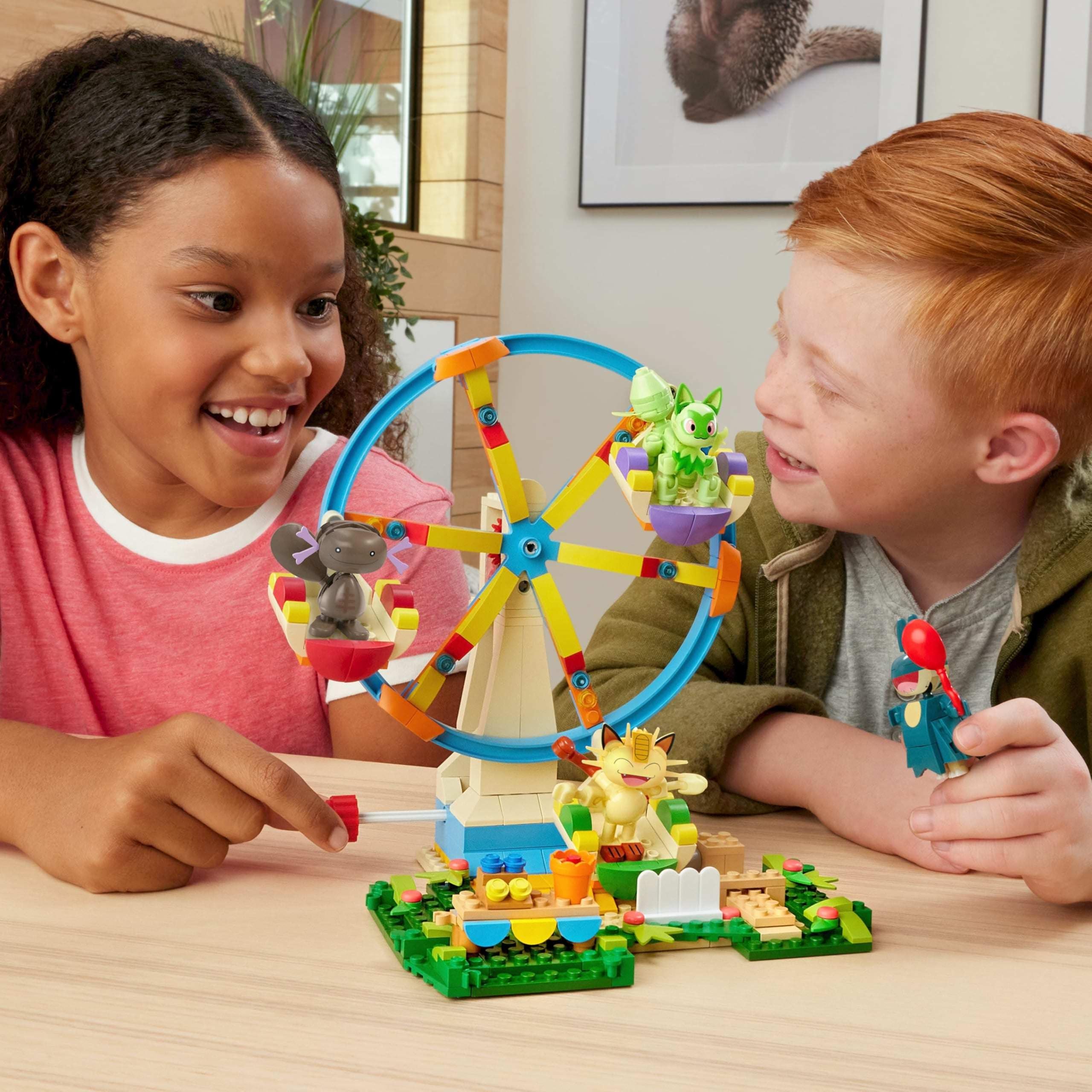 Foto 3 pulgar | Set De Juguetes De Construcción Mega Pokémon Ferris Wheel Con 393 Piezas - Venta Internacional.