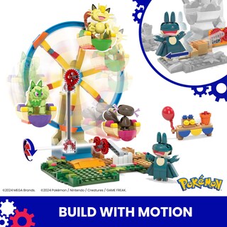 Foto 3 | Set De Juguetes De Construcción Mega Pokémon Ferris Wheel Con 393 Piezas - Venta Internacional.