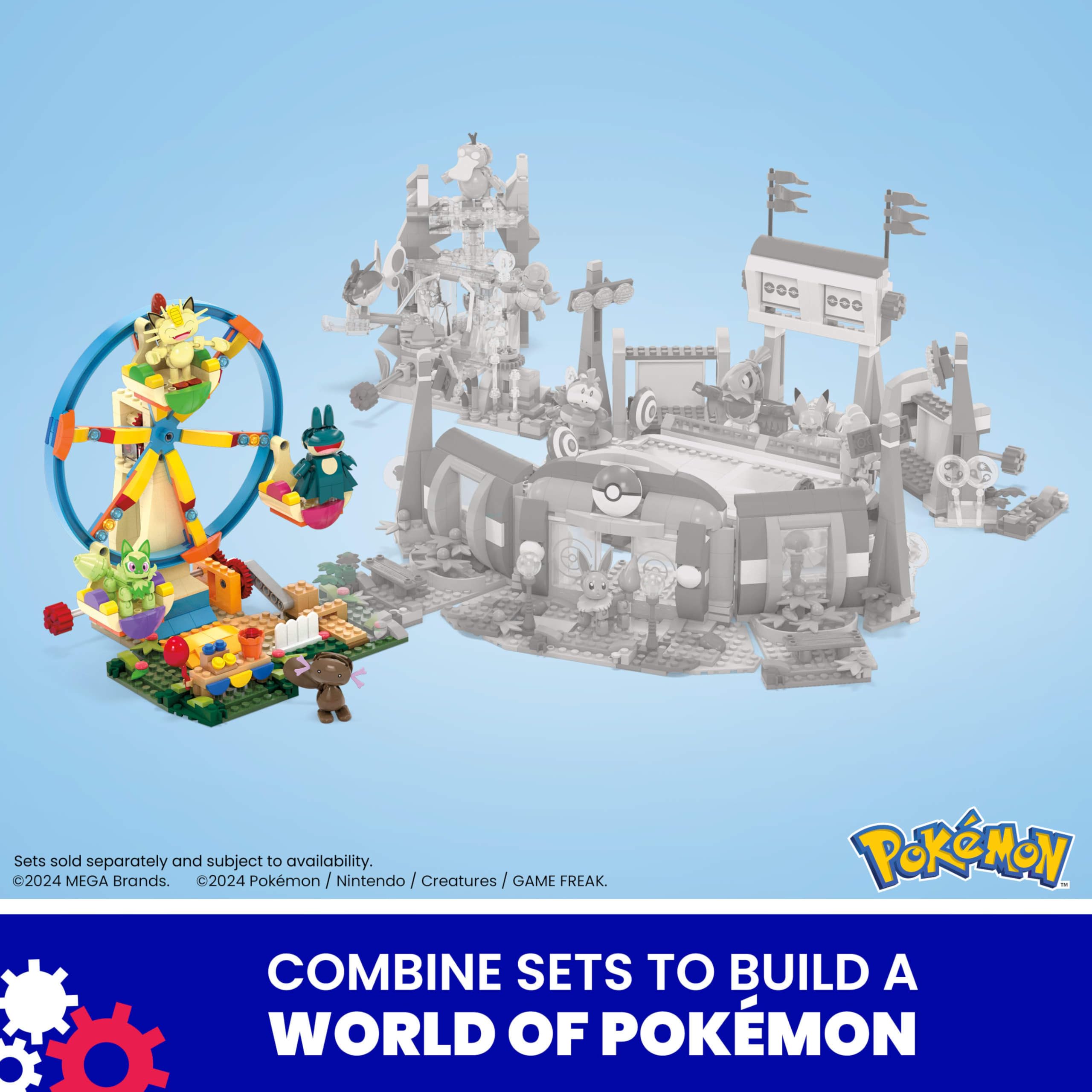 Foto 7 pulgar | Set De Juguetes De Construcción Mega Pokémon Ferris Wheel Con 393 Piezas - Venta Internacional.