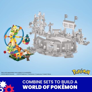 Foto 6 | Set De Juguetes De Construcción Mega Pokémon Ferris Wheel Con 393 Piezas - Venta Internacional.