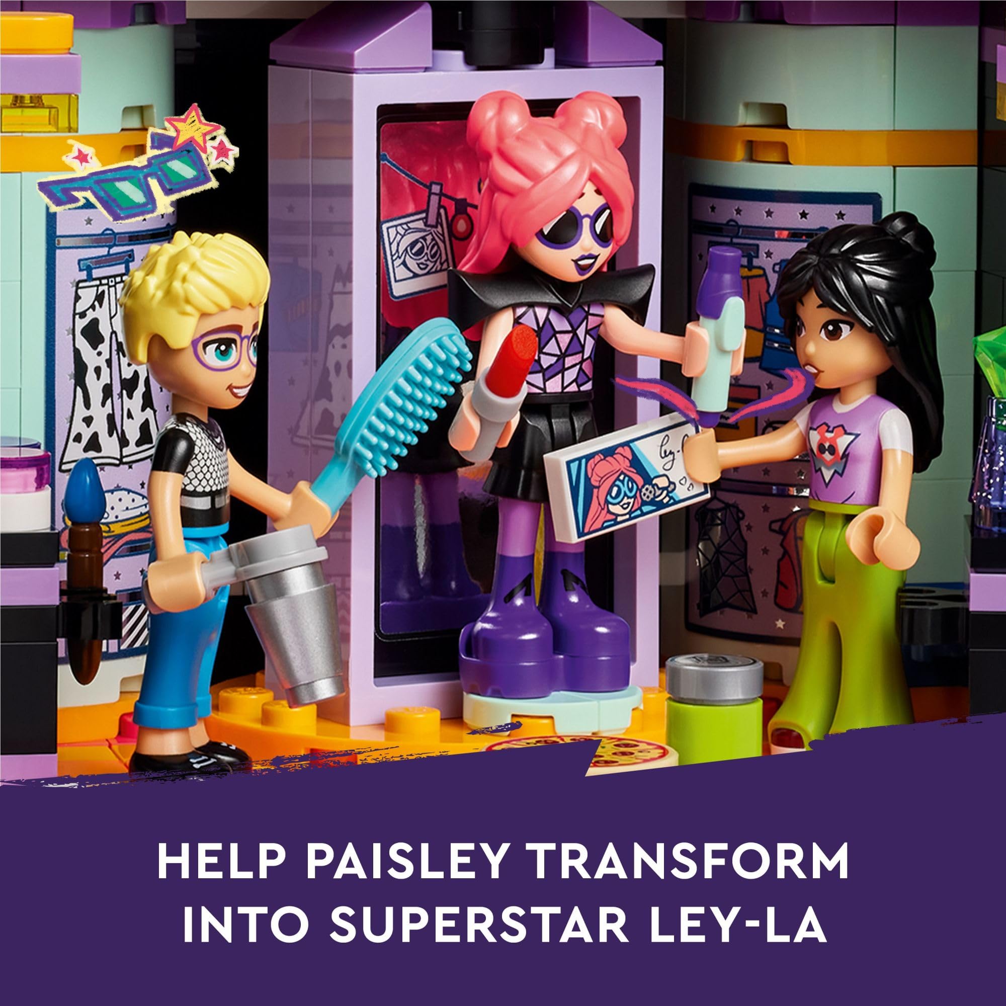 Foto 3 | Autobús Lego Friends Pop Star Music Tour De Juguete Con 4 Minimuñecas Para Mayores De 8 Años - Venta Internacional.
