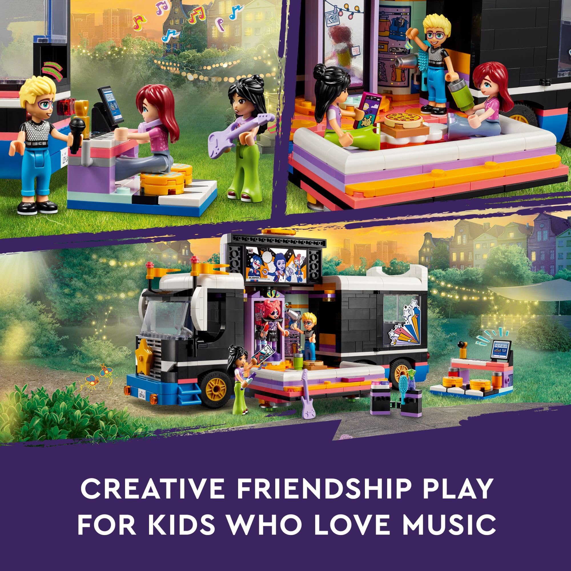 Foto 5 | Autobús Lego Friends Pop Star Music Tour De Juguete Con 4 Minimuñecas Para Mayores De 8 Años - Venta Internacional.