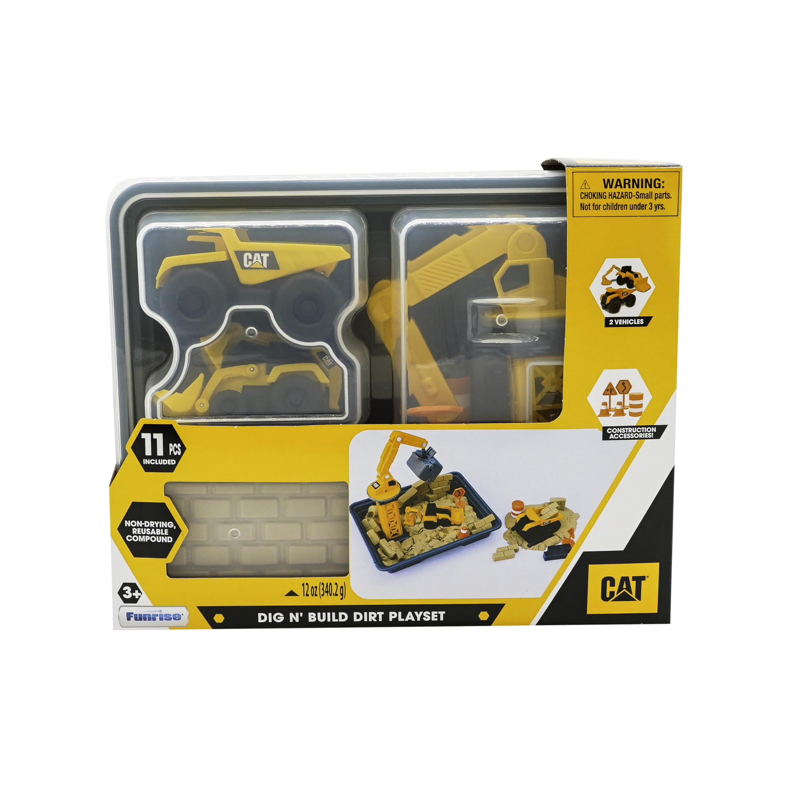 Foto 7 pulgar | Juguetes De Construcción Cat Dig N' Build Dirt Con Compuesto De 350 Ml - Venta Internacional.