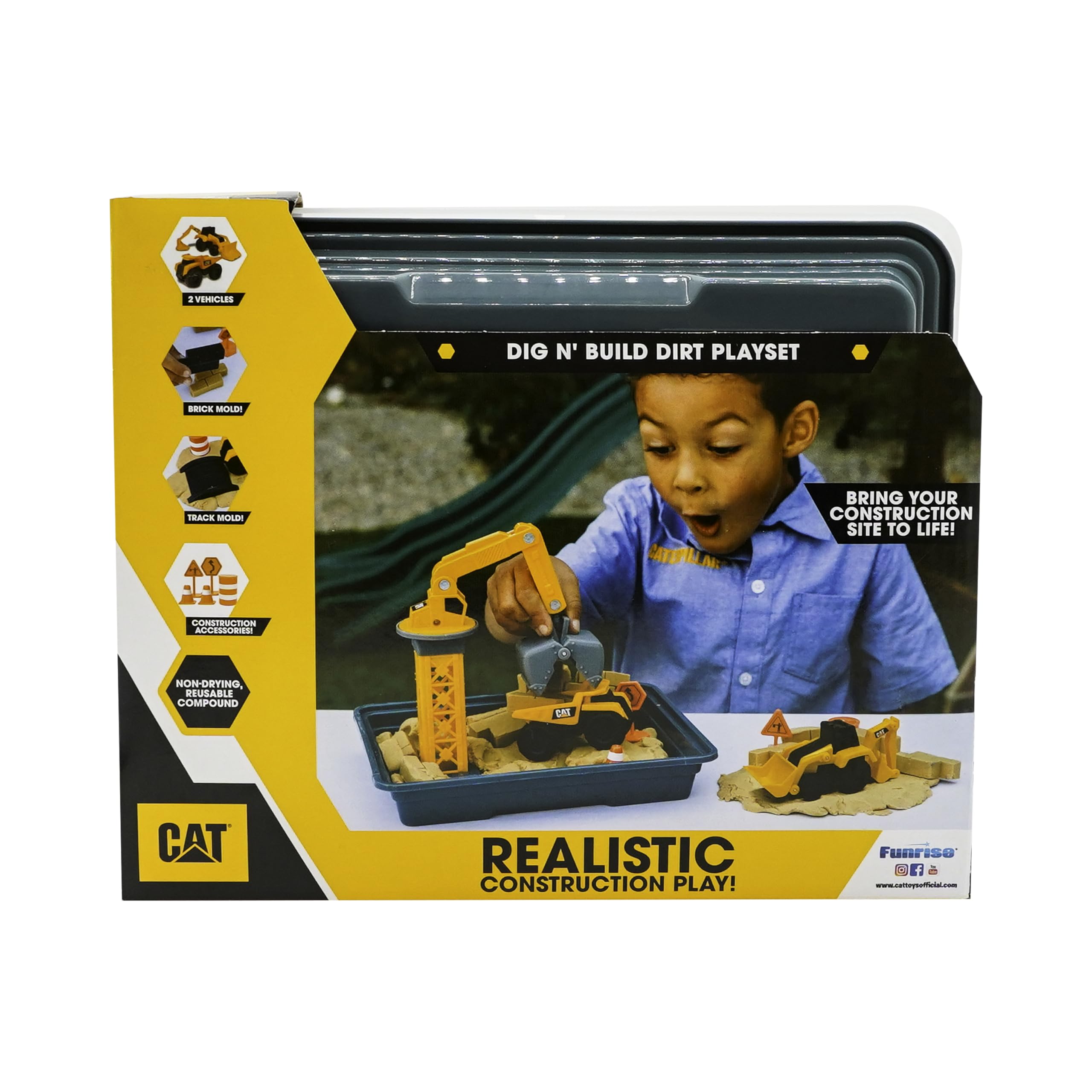Foto 8 pulgar | Juguetes De Construcción Cat Dig N' Build Dirt Con Compuesto De 350 Ml - Venta Internacional.