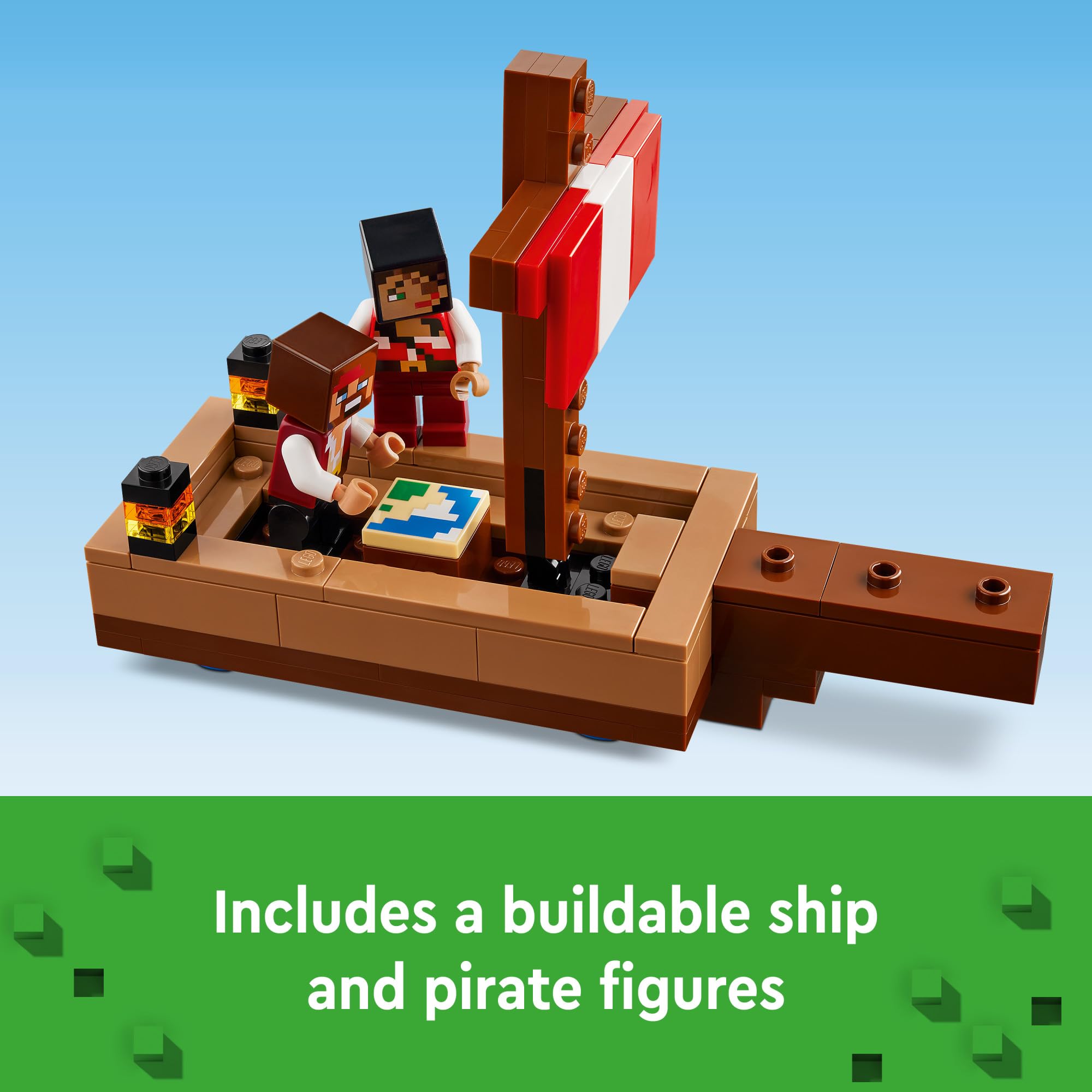 Foto 4 pulgar | Juguete Lego Minecraft The Pirate Ship Voyage 21259 Para Niños Mayores De 8 Años - Venta Internacional.