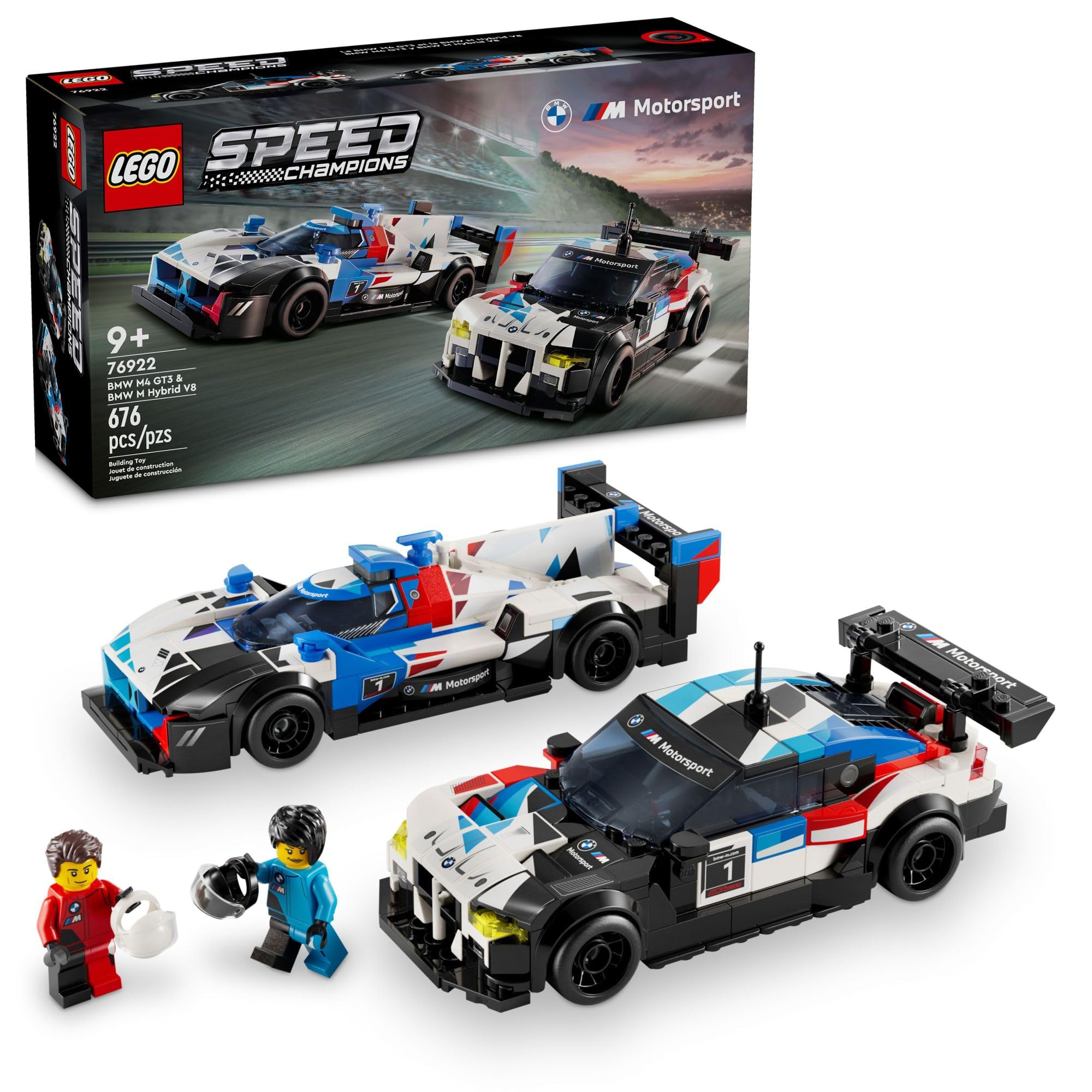 Foto 2 pulgar | Los Campeones De Velocidad Lego De Juguete Bmw M4 Gt3 Y Bmw M Hybrid V8 - Venta Internacional.