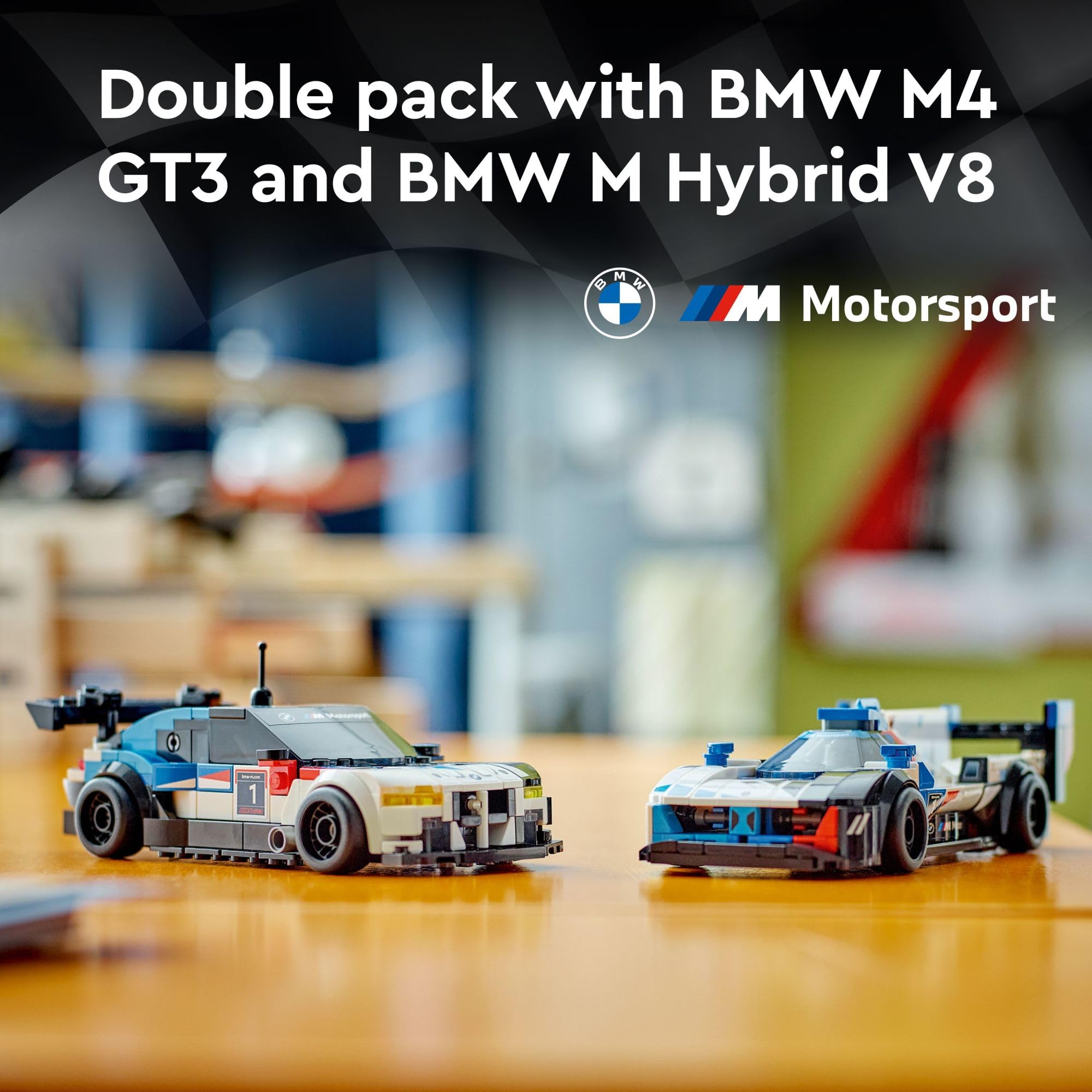 Foto 3 pulgar | Los Campeones De Velocidad Lego De Juguete Bmw M4 Gt3 Y Bmw M Hybrid V8 - Venta Internacional.