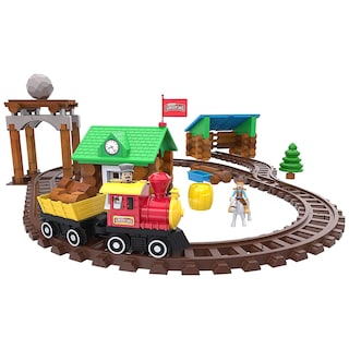 Foto 2 | Juguete De Construcción Basic Fun Lincoln Logs-sawmill Express Train - Venta Internacional.