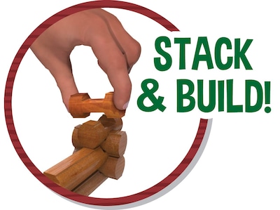 Foto 6 | Juguete De Construcción Basic Fun Lincoln Logs-sawmill Express Train - Venta Internacional.