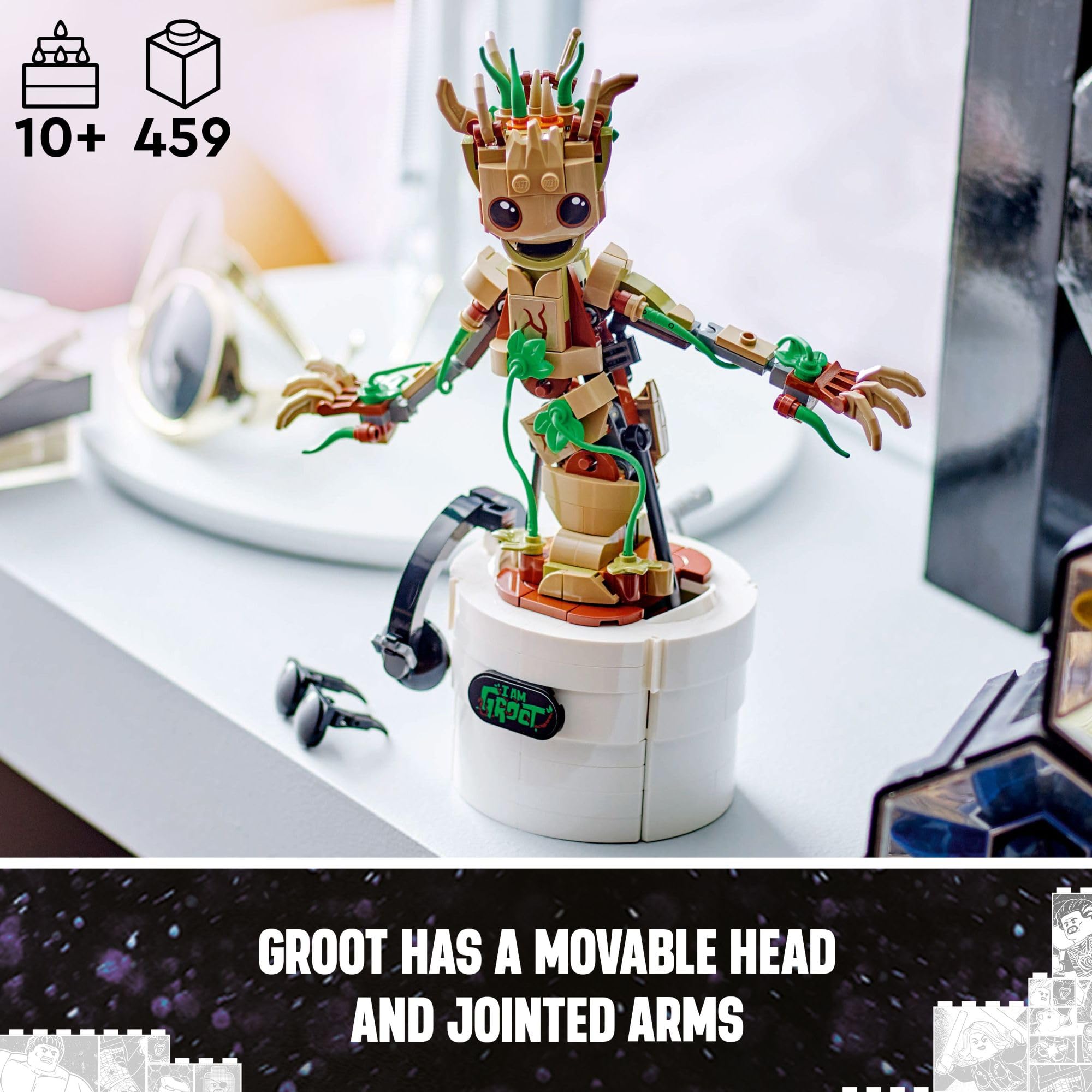 Foto 5 pulgar | Juguete Lego Marvel Dancing Groot Guardianes De La Galaxia 76297 - Venta Internacional.