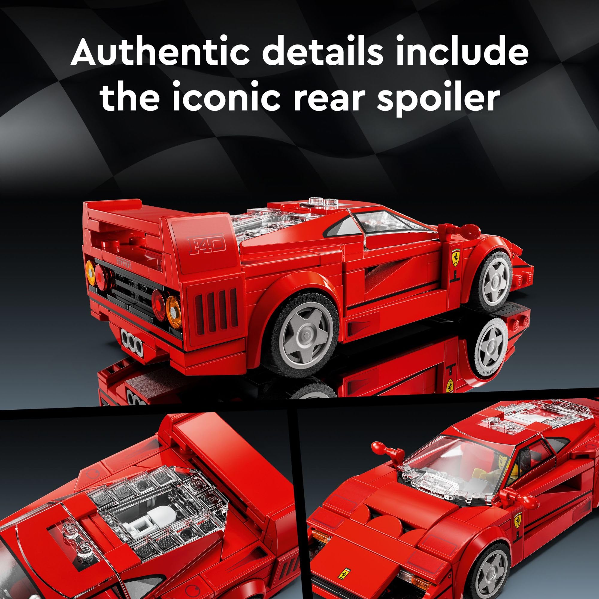 Foto 5 pulgar | Set De Construcción De Maquetas De Coches De Juguete Lego Speed Champions Ferrari F40 - Venta Internacional.
