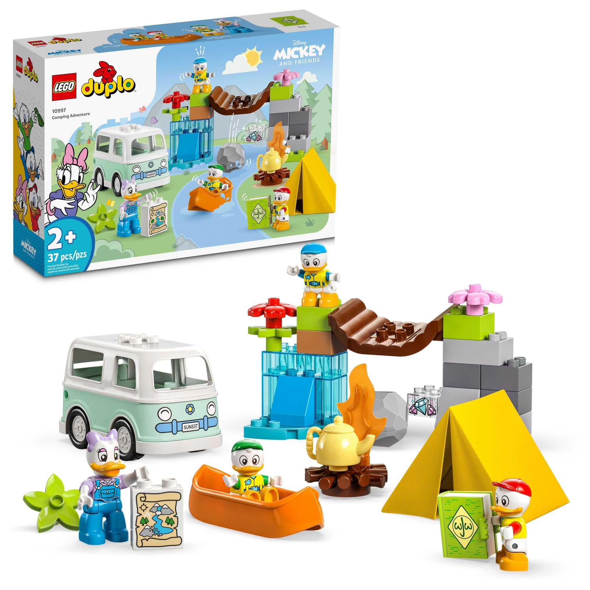 Foto 2 pulgar | Set De Juguetes De Construcción Lego Duplo Disney Mickey Camping 10997 - Venta Internacional.