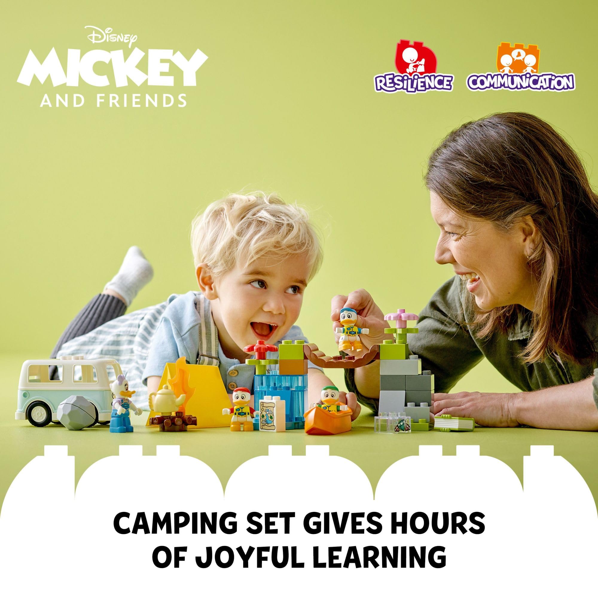 Foto 4 pulgar | Set De Juguetes De Construcción Lego Duplo Disney Mickey Camping 10997 - Venta Internacional.