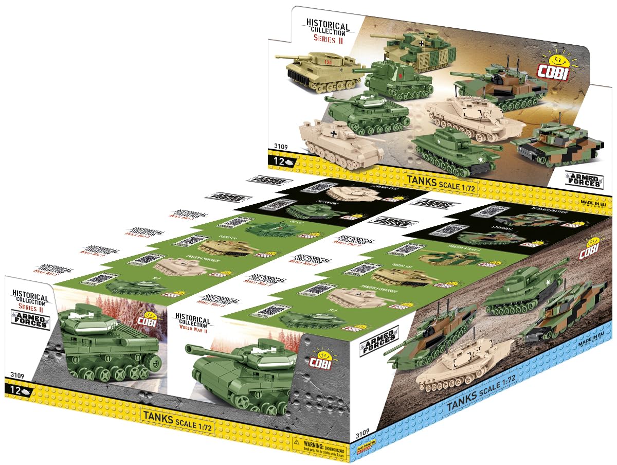 Modelos De Tanques Cobi Armed Forces Cdu Con 12 Tanques A Escala 1:72 - Venta Internacional.