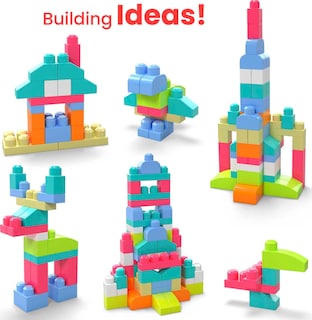 Foto 3 | Bloques De Construcción De Juguete Mega Bloks First Builders Con 80 Piezas - Venta Internacional.