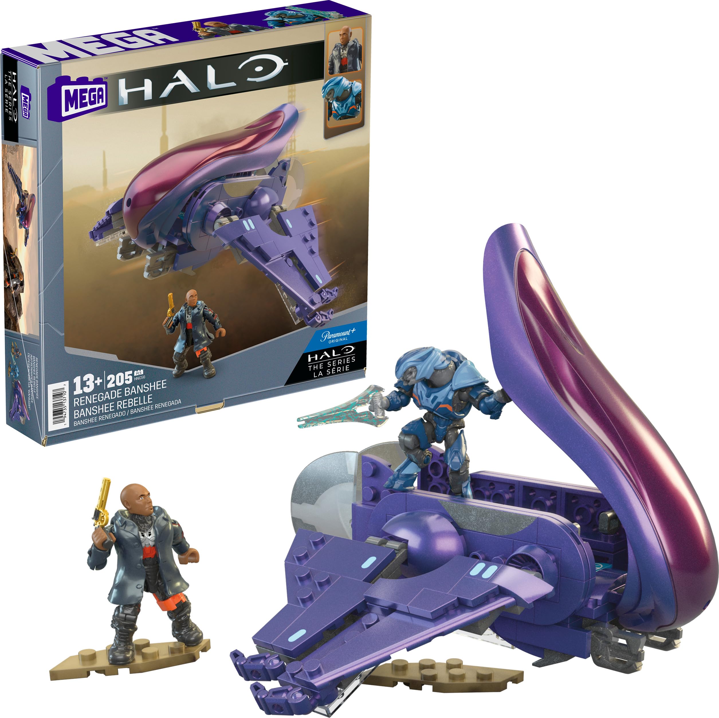 Set De Juguetes De Construcción Mega Halo The Series Renegade Banshee - Venta Internacional.