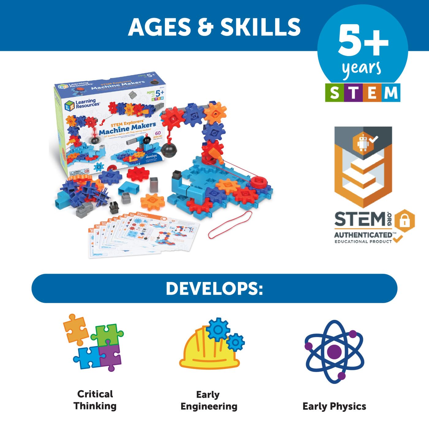 Foto 5 pulgar | Recursos De Aprendizaje Para Fabricantes De Máquinas Stem Explorers, 60 Piezas - Venta Internacional.