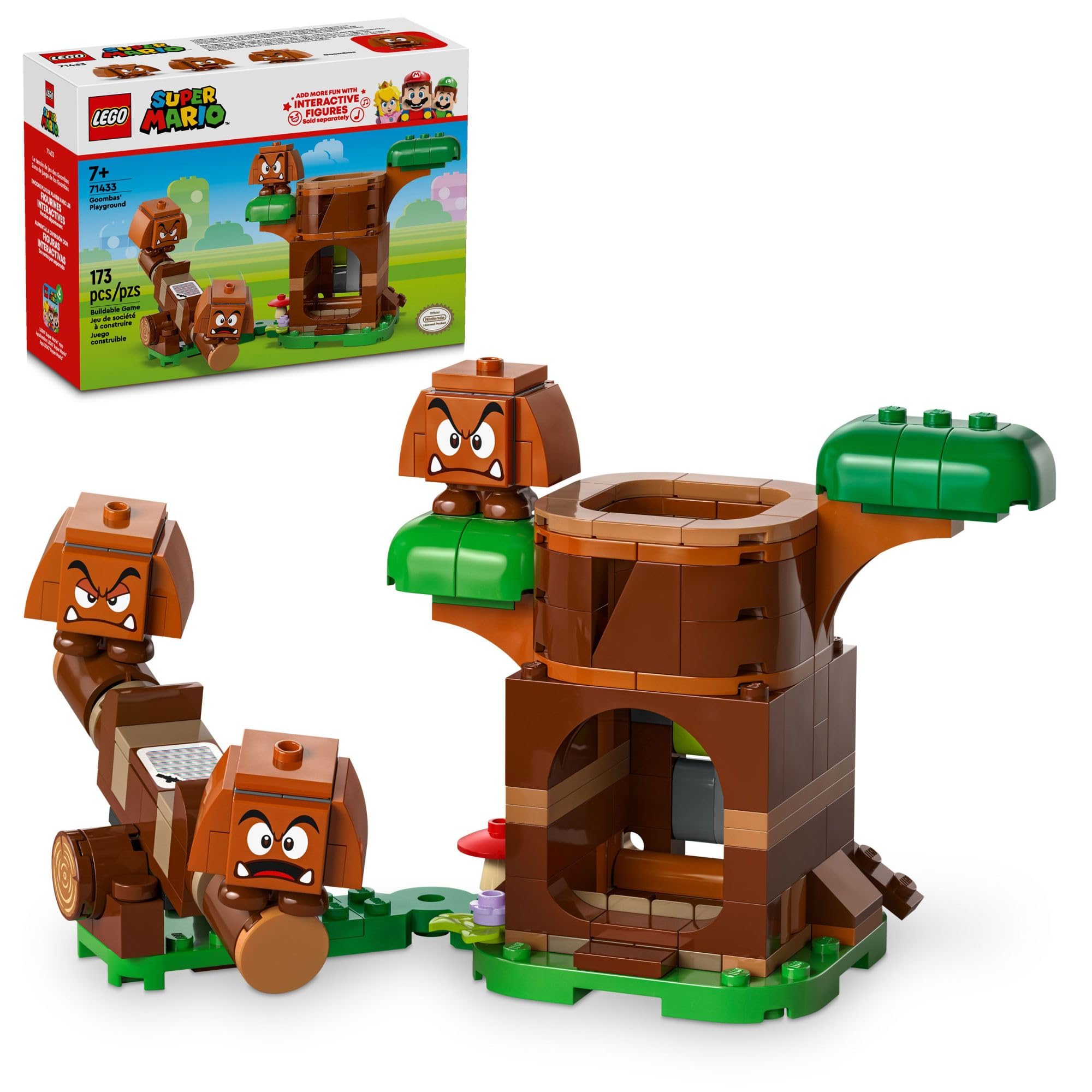 Juguete Lego Super Mario Goombas Para Patio De Recreo Con 3 Figuras De Más De 7 Años - Venta Internacional.