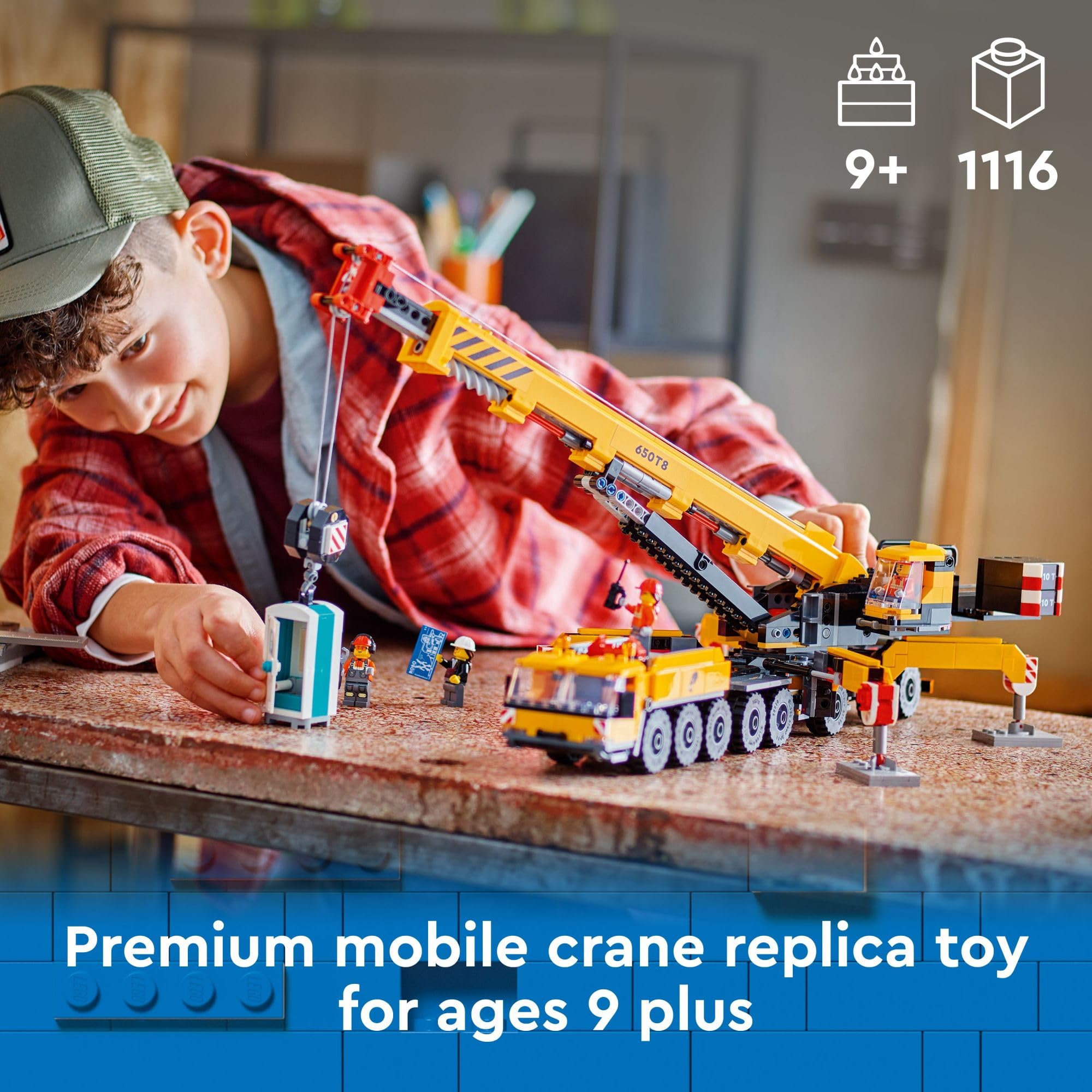Foto 2 | Juguete De Construcción Lego City Mobile Crane 60409 Con 4 Minifiguras - Venta Internacional.
