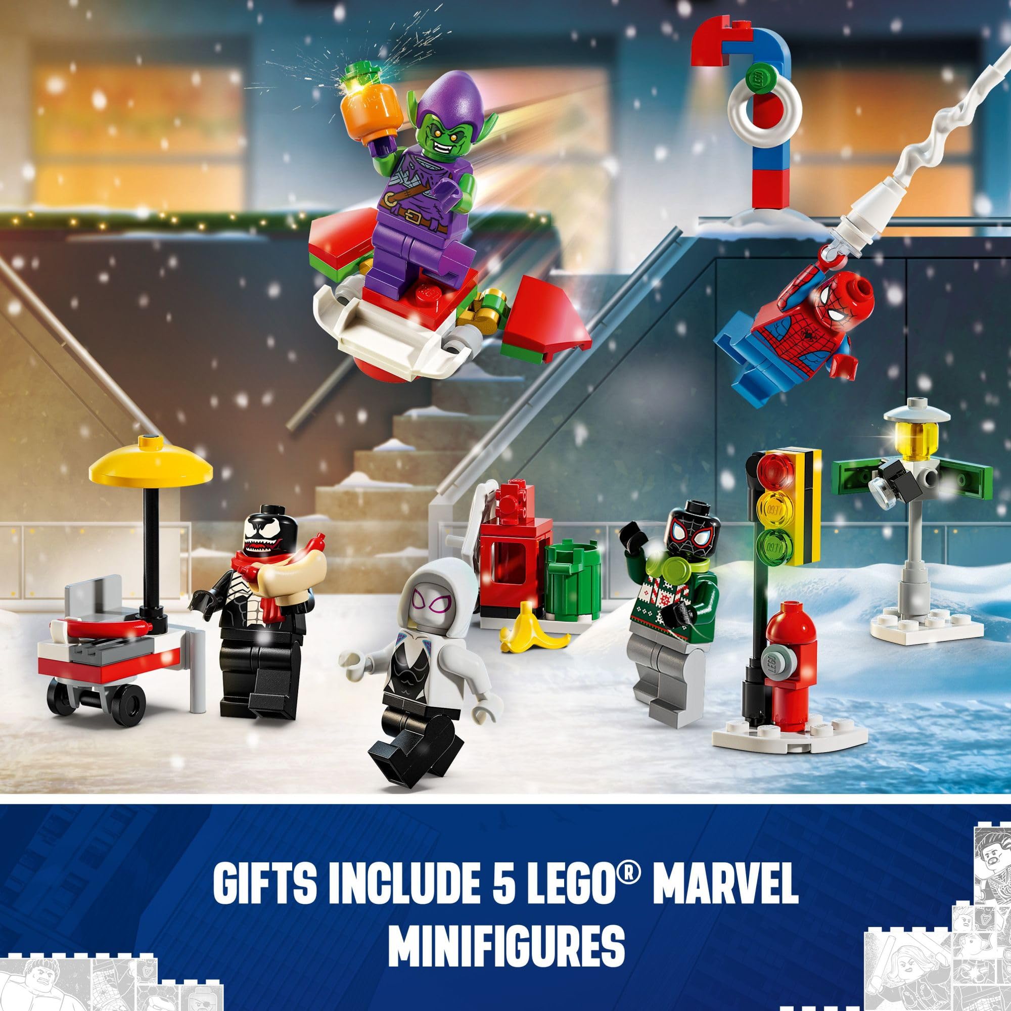 Foto 5 pulgar | Calendario De Adviento Lego Marvel Spider-man 2024 Para Niños Mayores De 7 Años - Venta Internacional.