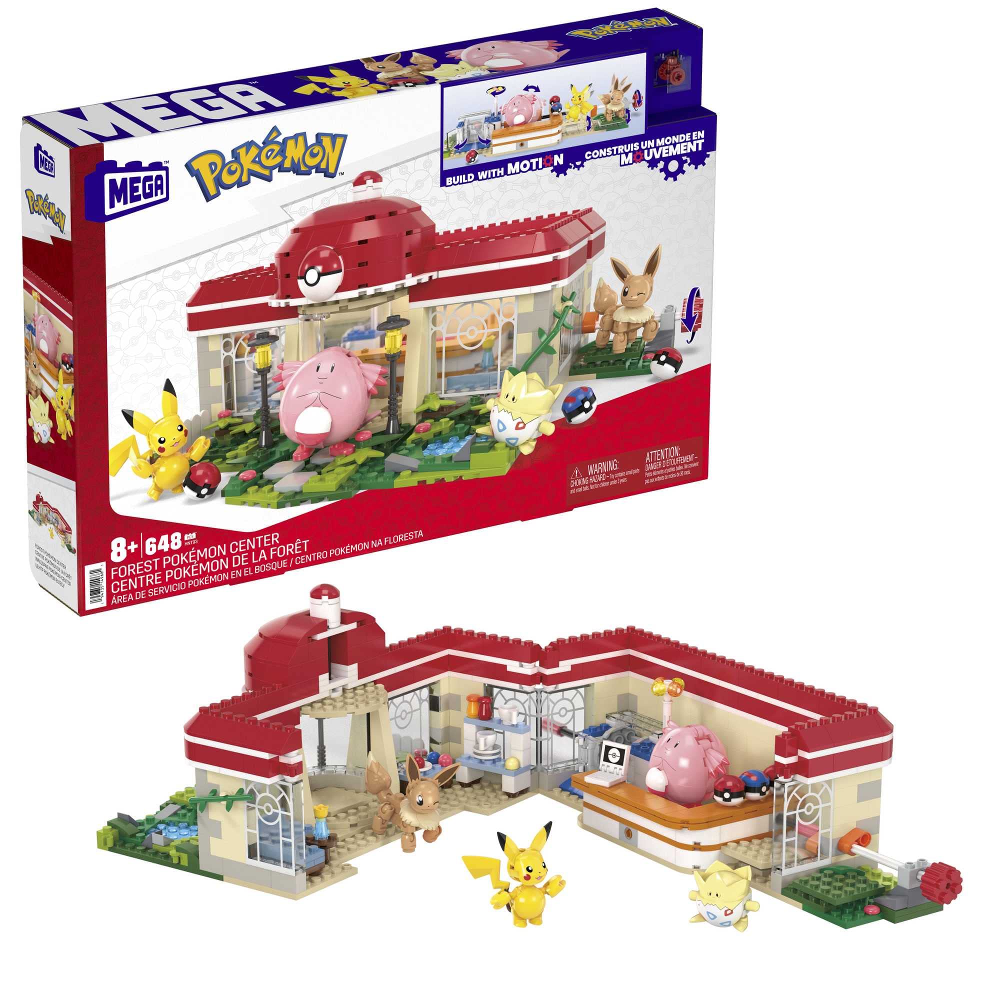 Set De Juguetes De Construcción Mega Pokémon Forest Pokémon Center 648 Piezas - Venta Internacional.