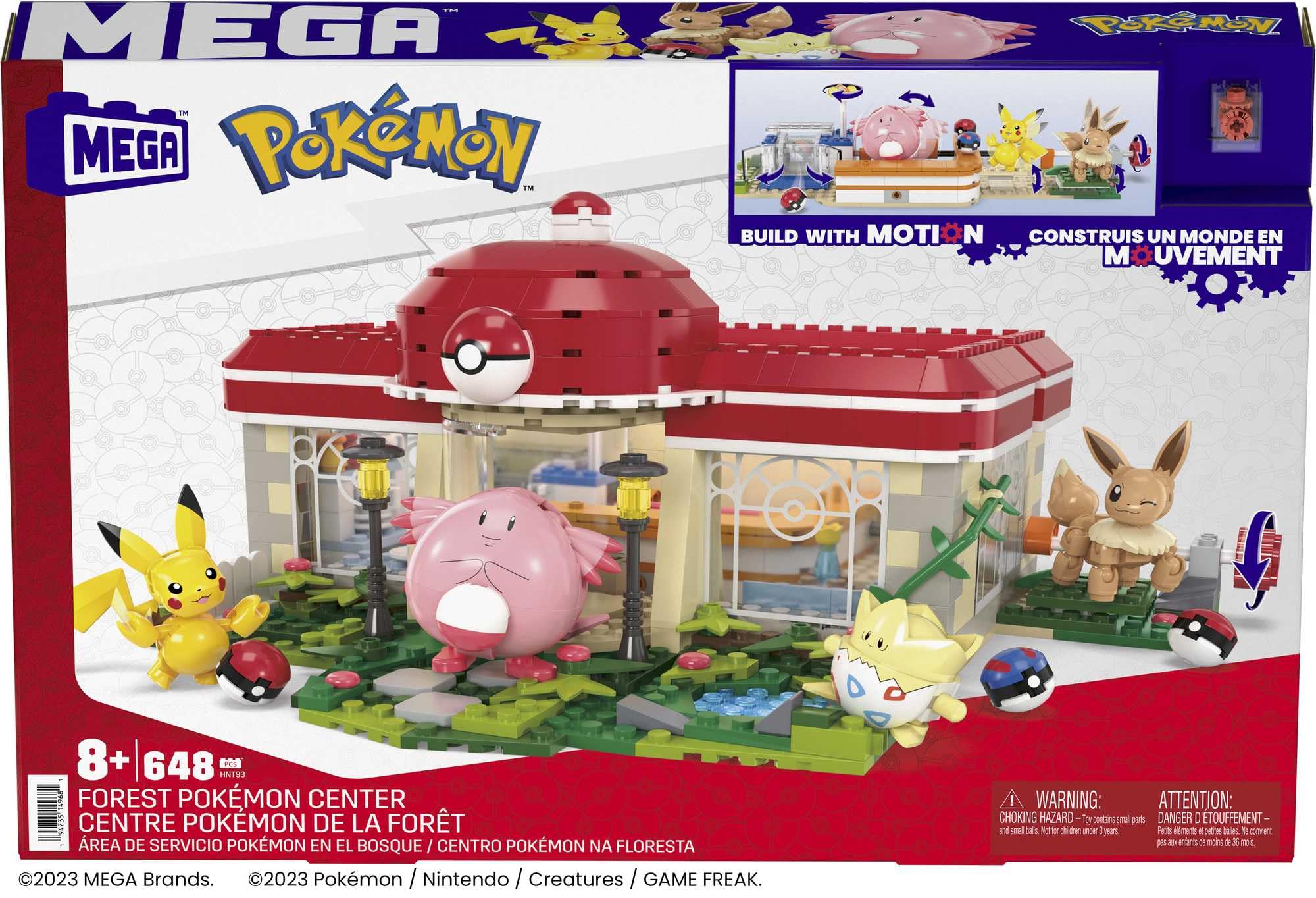 Foto 6 | Set De Juguetes De Construcción Mega Pokémon Forest Pokémon Center 648 Piezas - Venta Internacional.