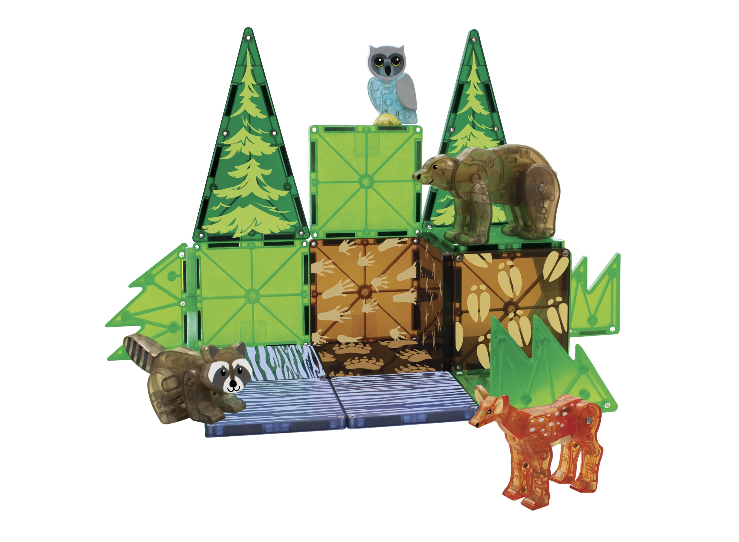 Foto 6 pulgar | Set De Construcción Magnética Magna-tiles Forest Animals, 25 Piezas - Venta Internacional.
