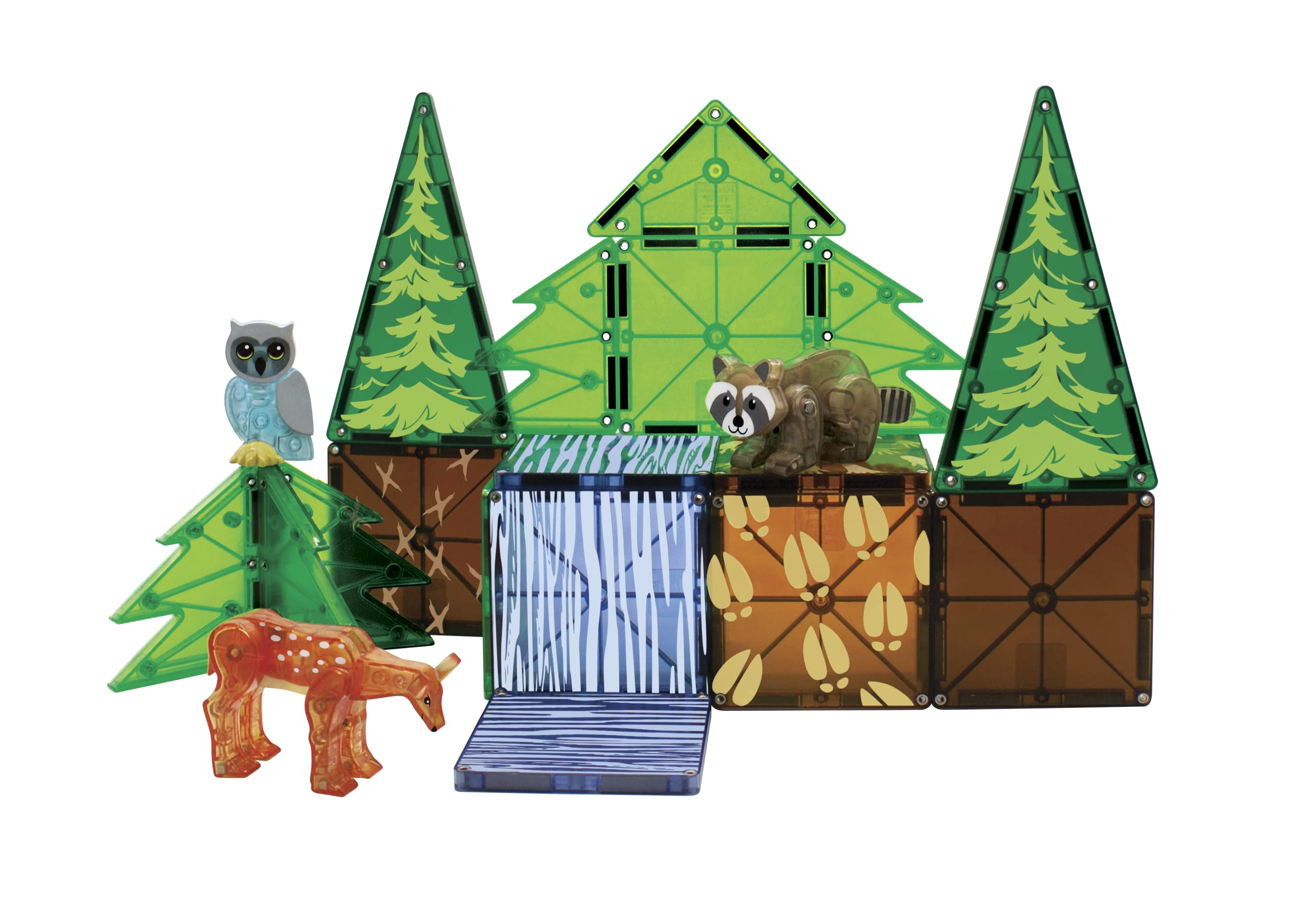 Foto 7 pulgar | Set De Construcción Magnética Magna-tiles Forest Animals, 25 Piezas - Venta Internacional.