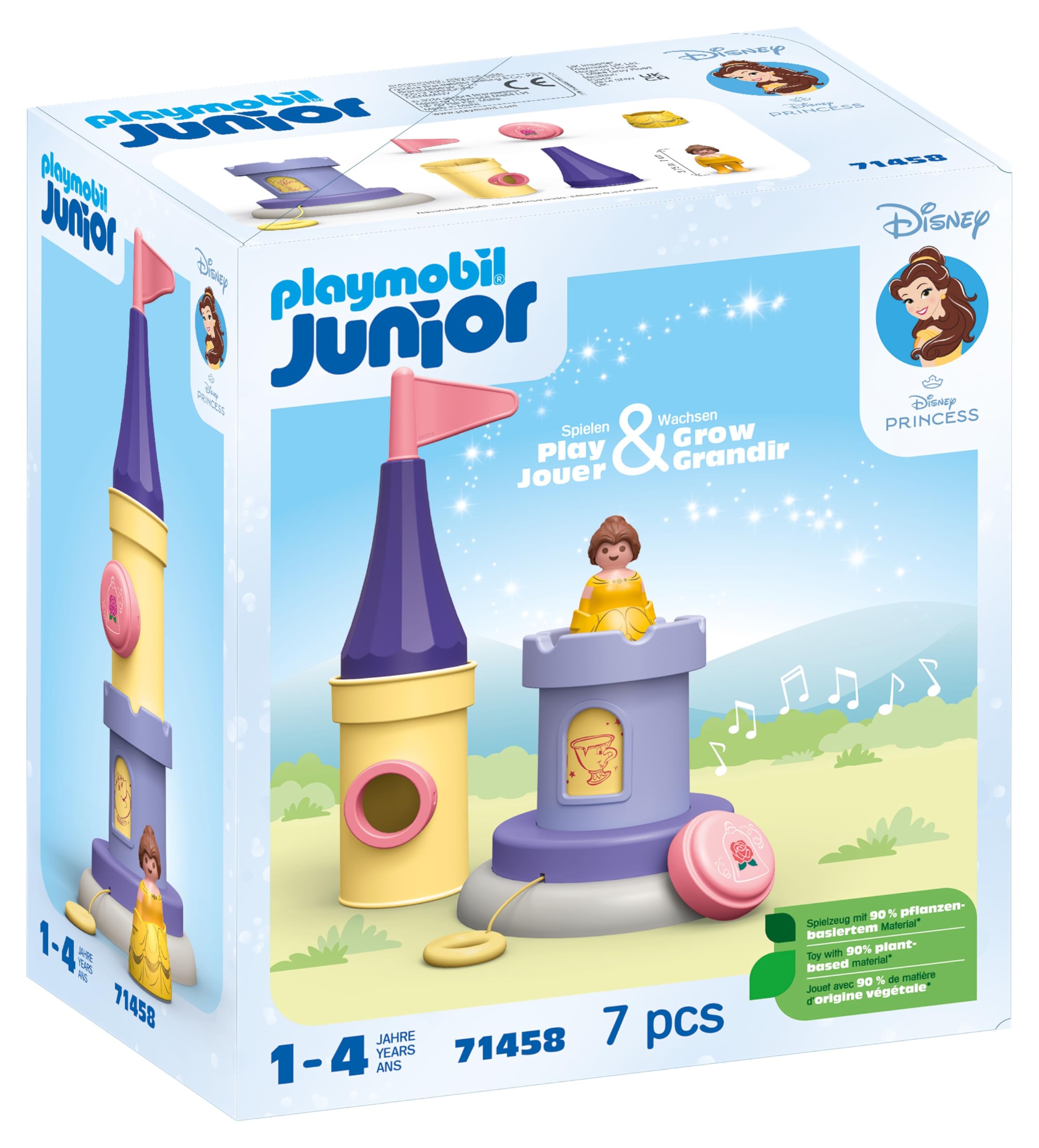 Foto 2 pulgar | Playmobil Junior Y Disney Belle's Play Tower Con Sonido - Venta Internacional.