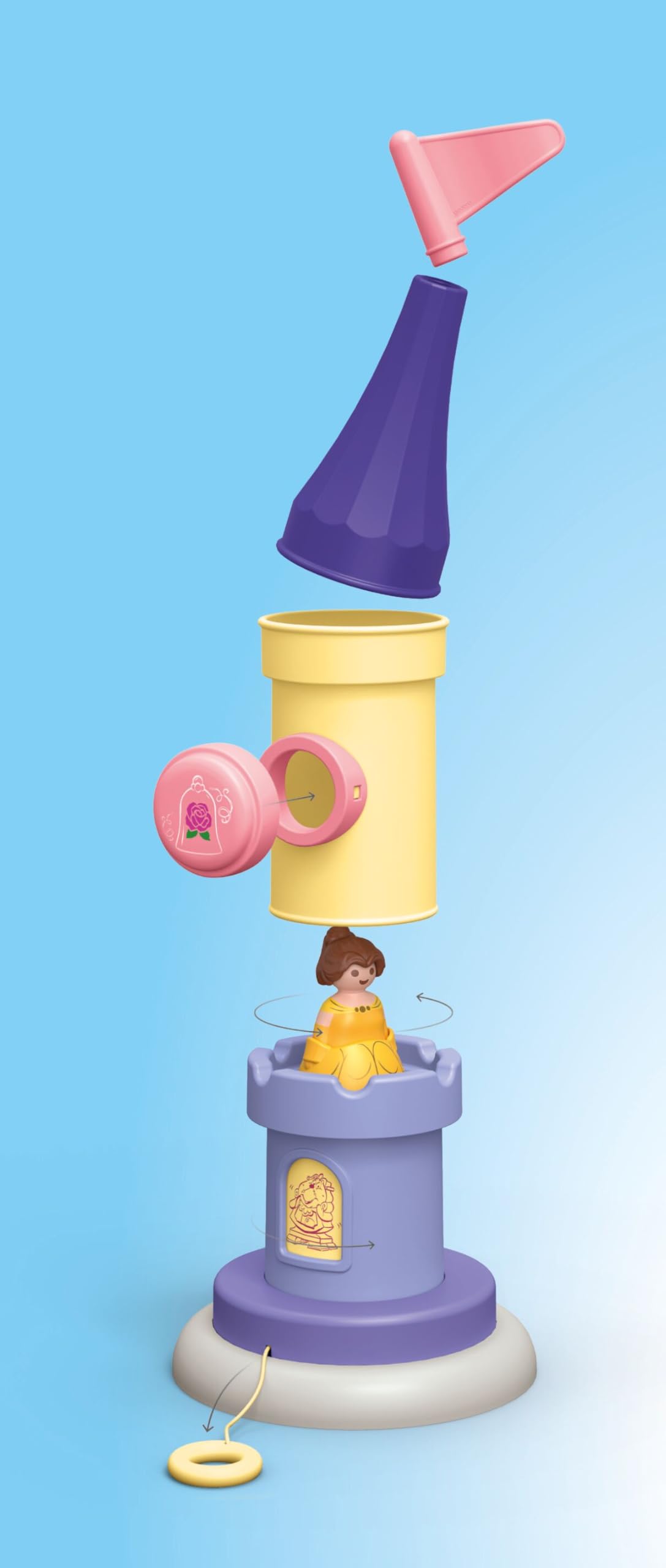 Foto 5 pulgar | Playmobil Junior Y Disney Belle's Play Tower Con Sonido - Venta Internacional.