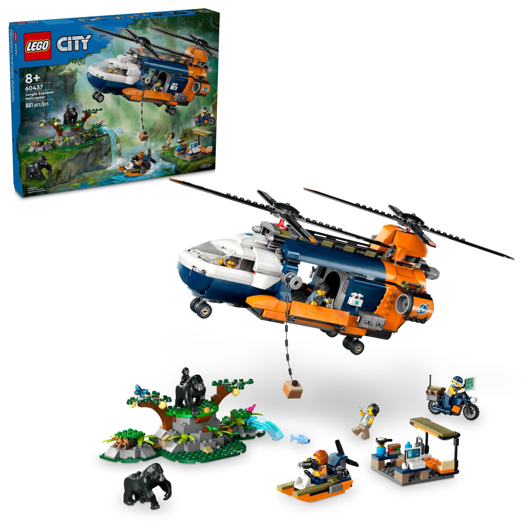 Juguete De Construcción Lego City Jungle Explorer Helicopter 60437 - Venta Internacional.