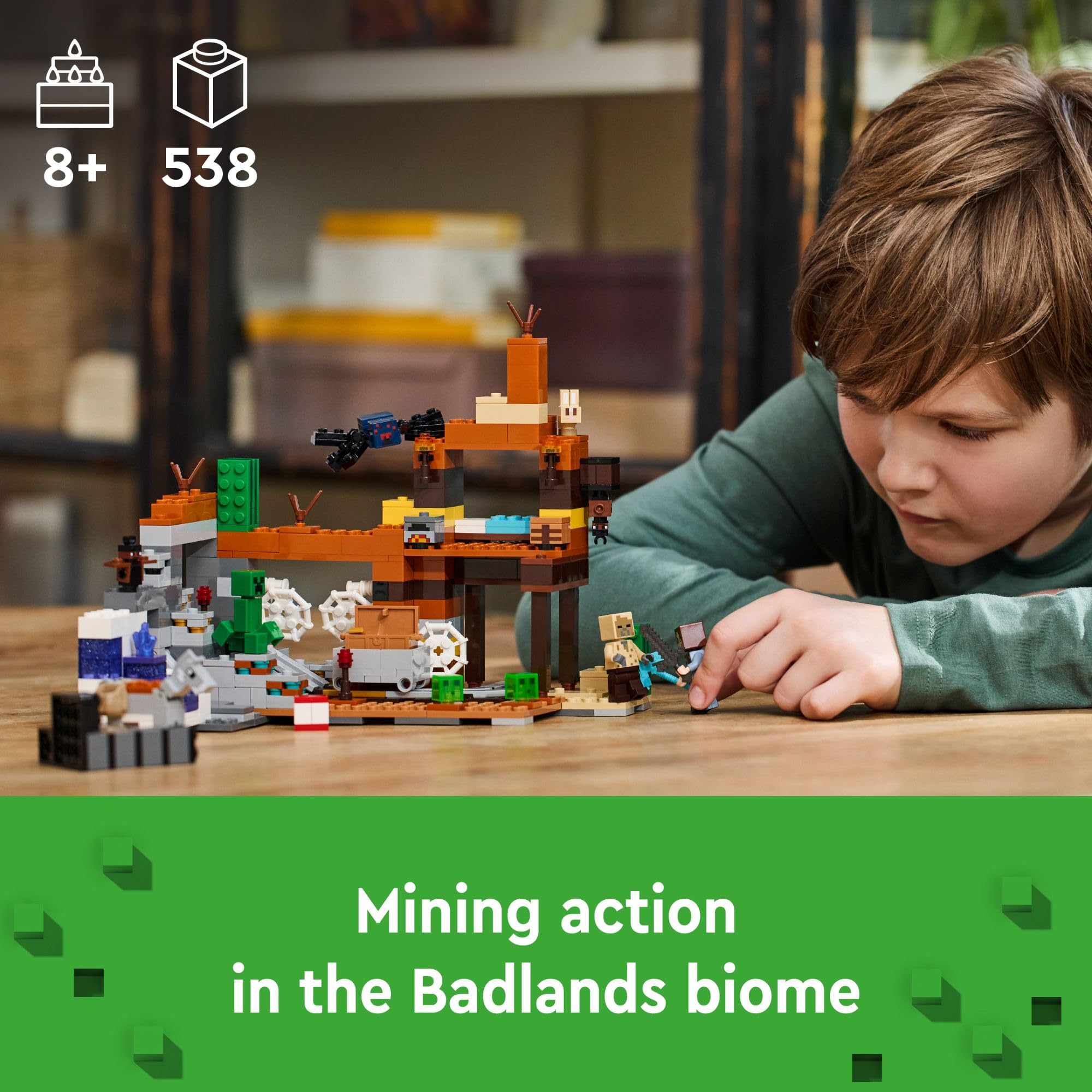 Foto 3 pulgar | Juguete Lego Minecraft The Badlands Mineshaft 21263 Con Figuras - Venta Internacional.