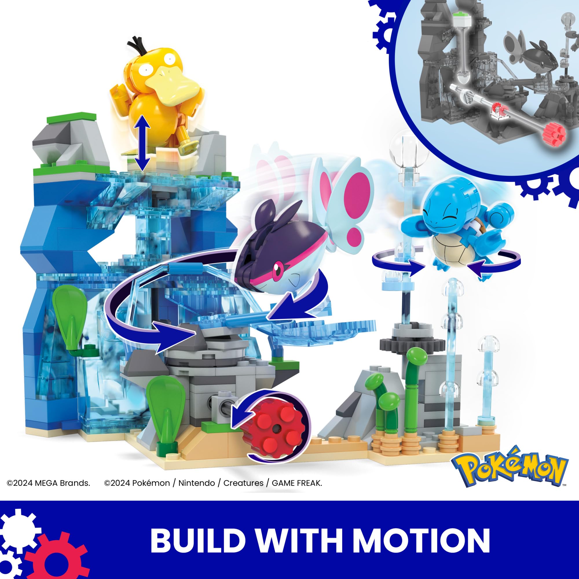 Foto 4 pulgar | Set De Juguetes De Construcción Mega Pokémon Aquatic Adventure 319 Piezas - Venta Internacional.