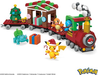 Foto 6 | Set De Juguetes De Construcción Mega Pokémon Holiday Train 373 Piezas Para Niños - Venta Internacional.