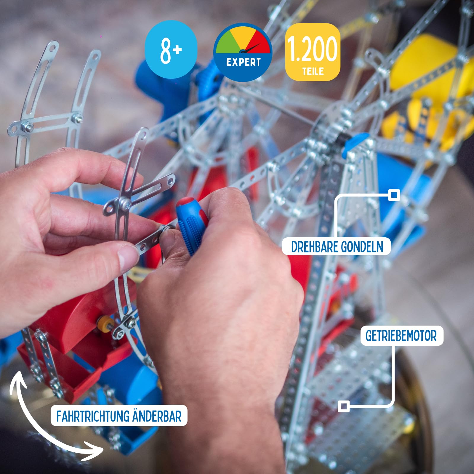 Foto 3 pulgar | Set De Construcción Eitech Classic Ferris Wheel Con Motorreductor - Venta Internacional.