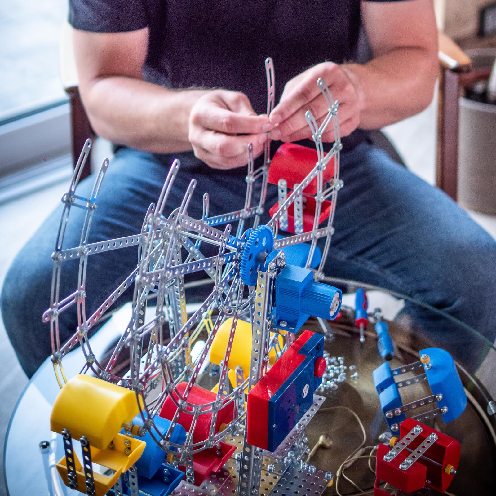 Foto 5 | Set De Construcción Eitech Classic Ferris Wheel Con Motorreductor - Venta Internacional.
