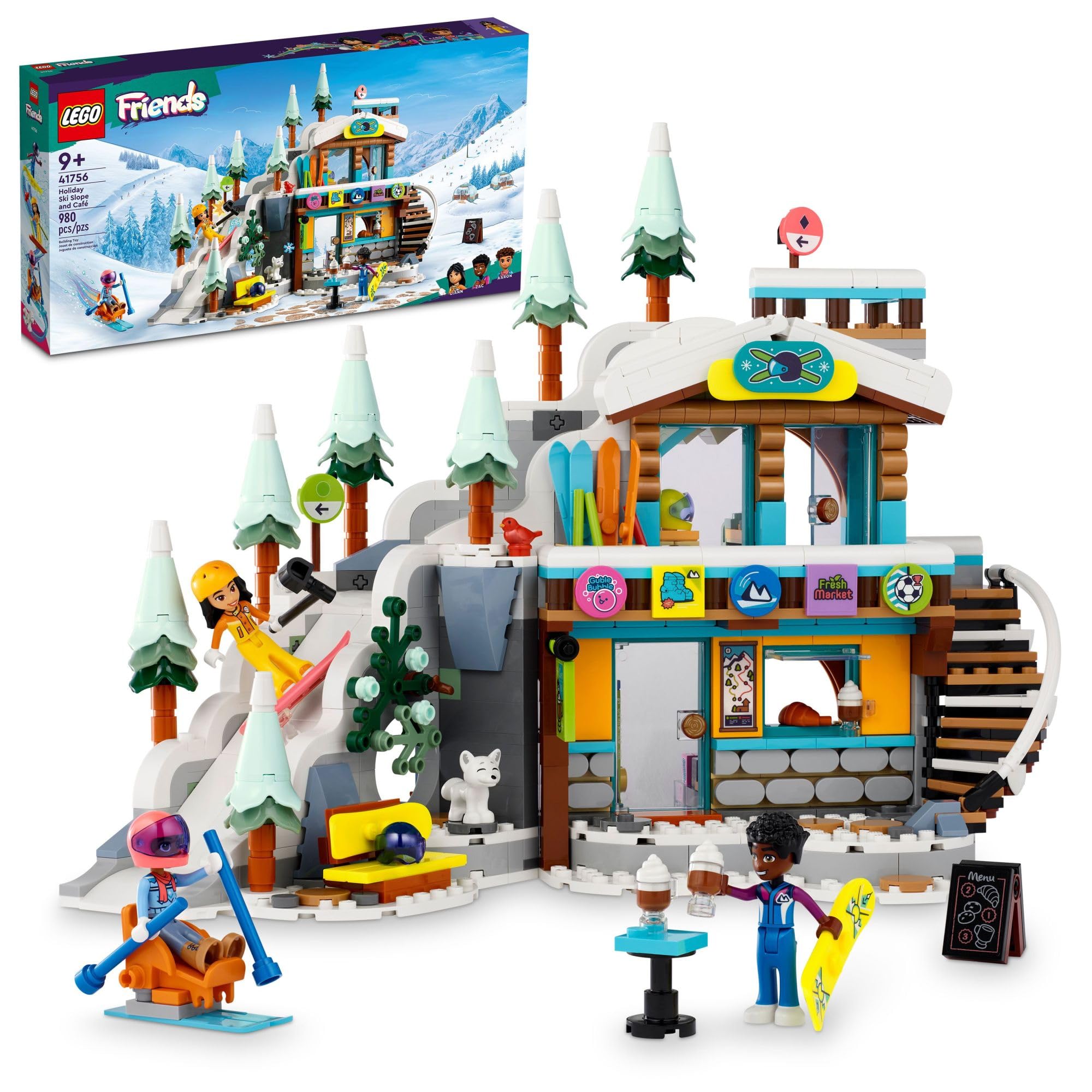 Foto 2 pulgar | Set De Juguetes De Construcción Lego Friends Holiday Ski Slope And Café - Venta Internacional.